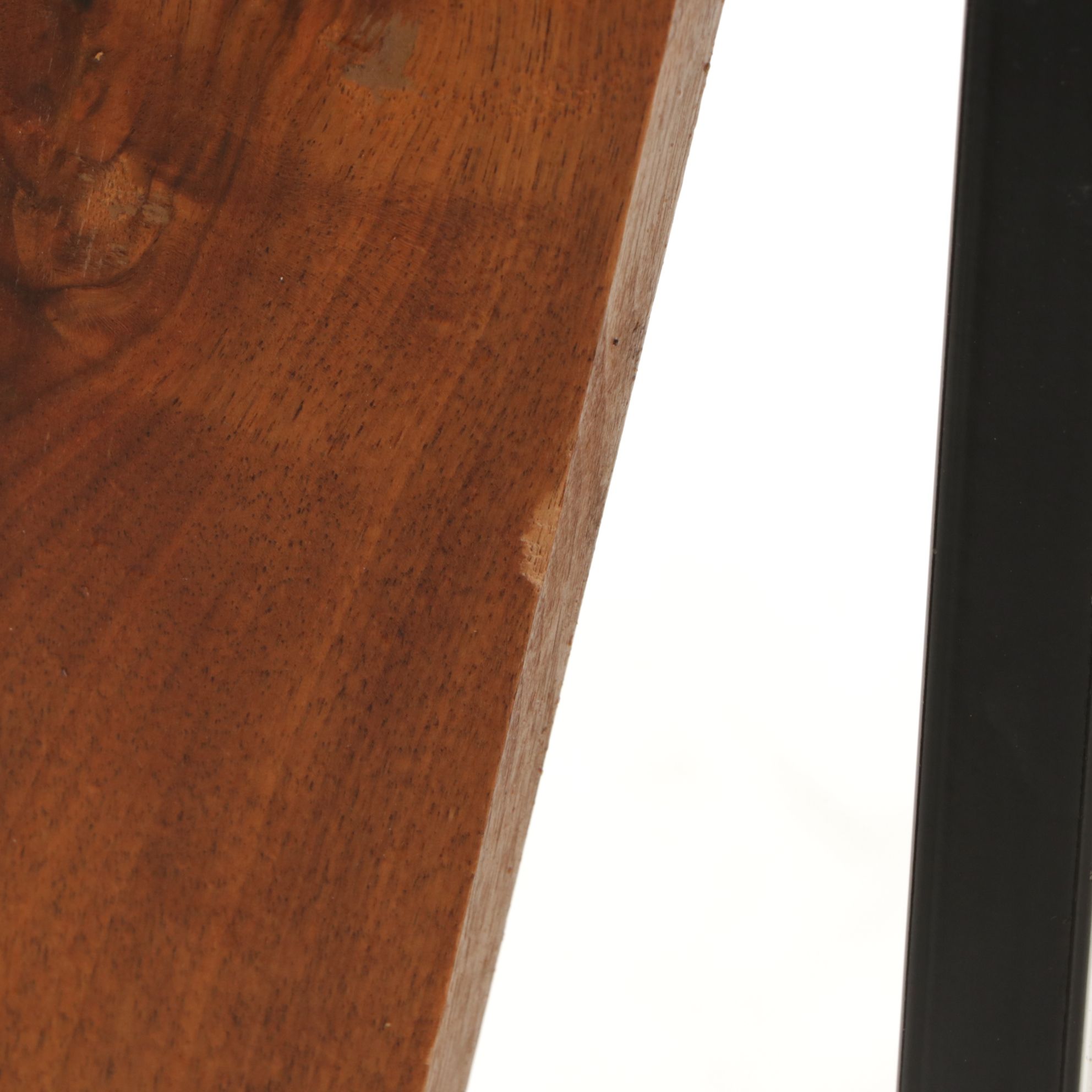 Metal Swivel Dining Chair with Upholstered Seat, Wood Back Panels and Wood Base