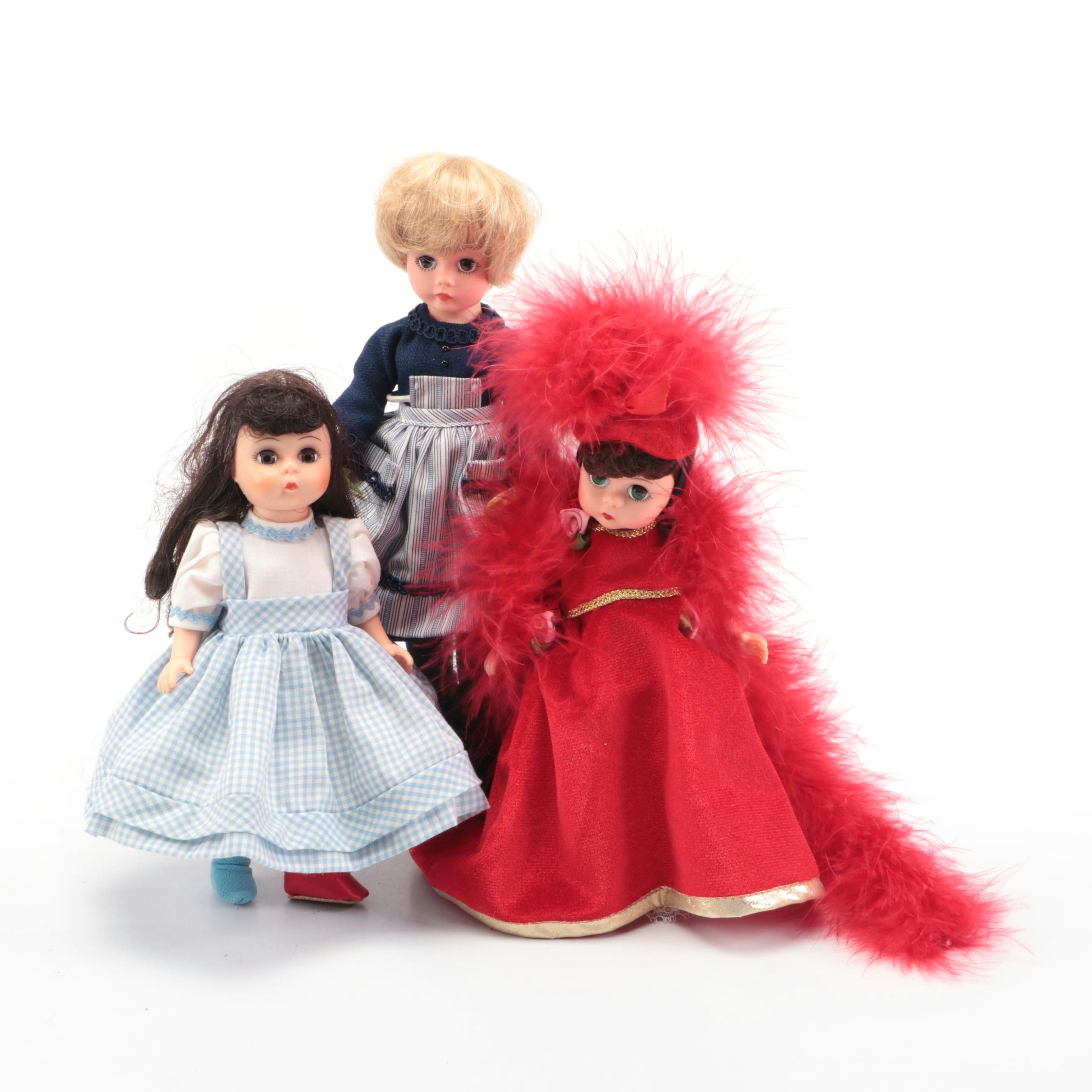 Madame Alexander "Dorothy," "Ashley's Birthday," and "Maria at the Abbey" Dolls