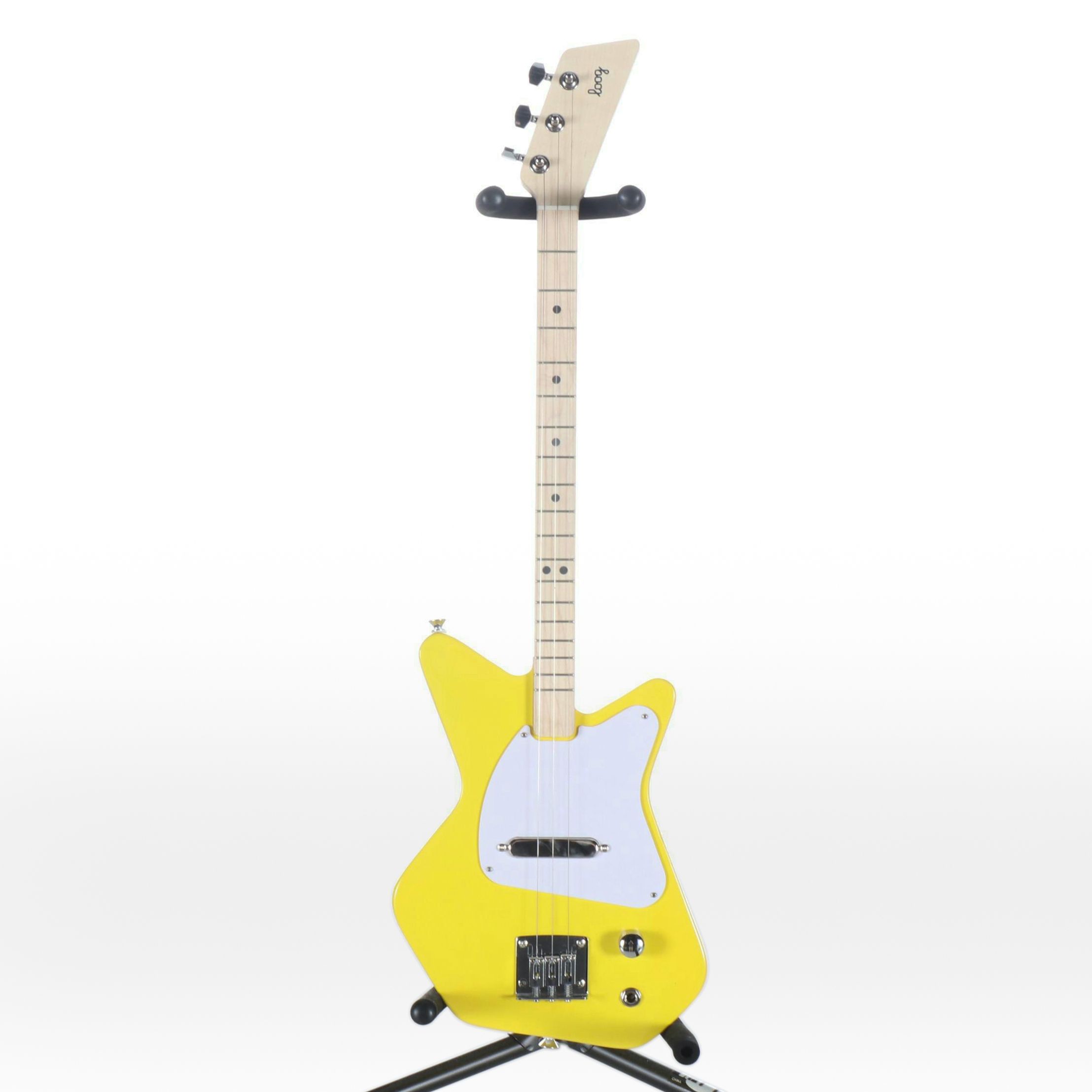 Loog Pro-Electric Children's Three-String Beginner Guitar with Learning Material