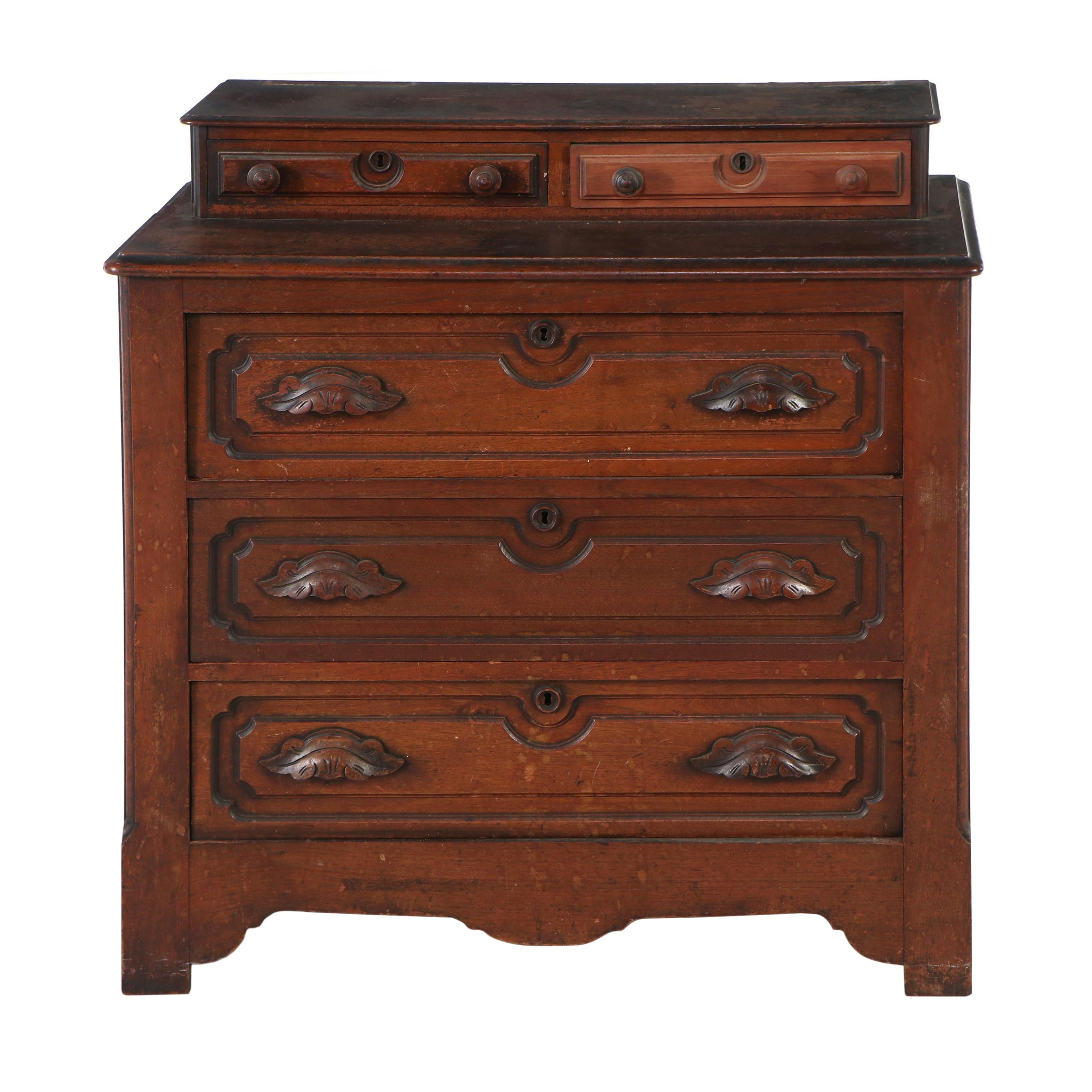 Victorian Walnut Dresser