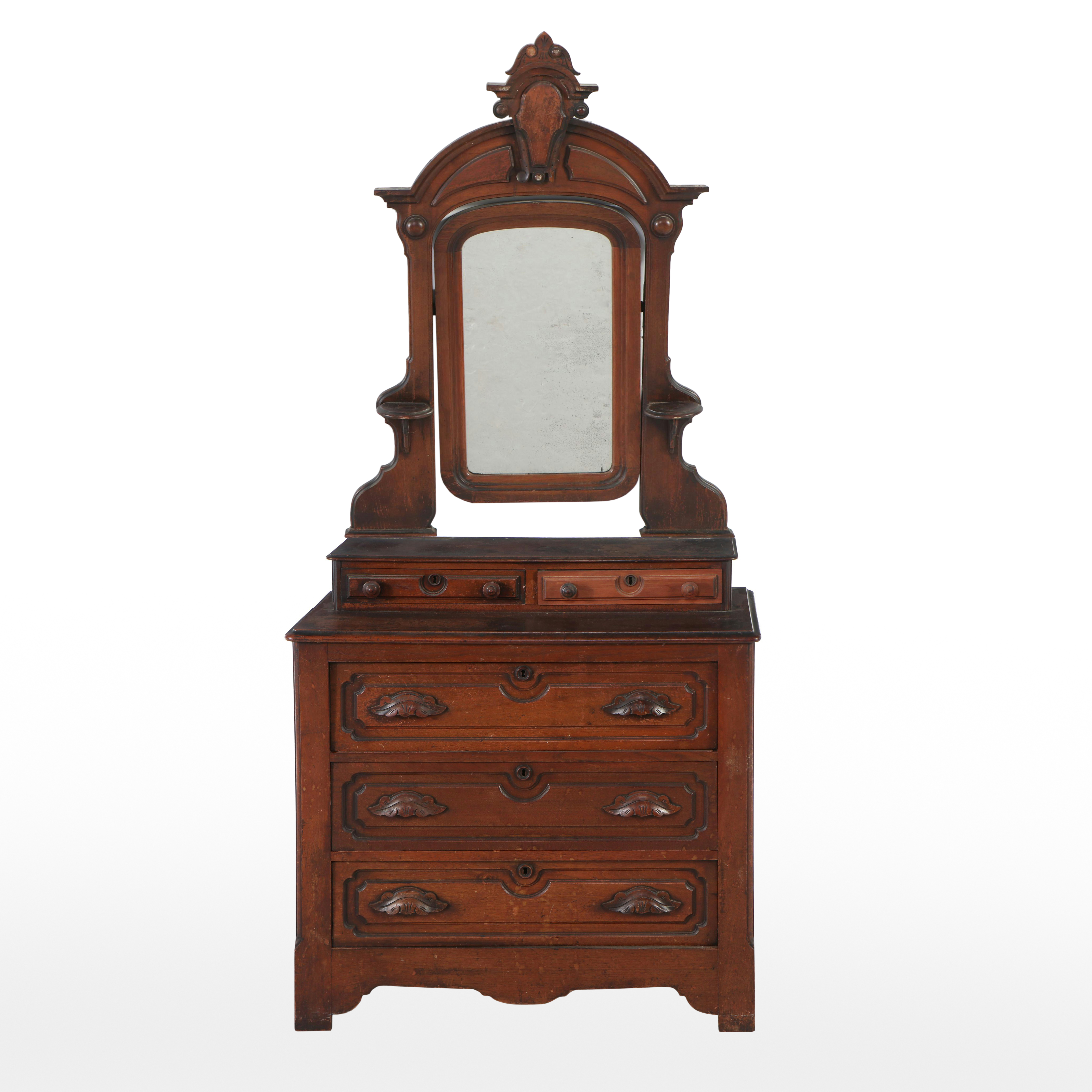 Victorian Walnut Dresser