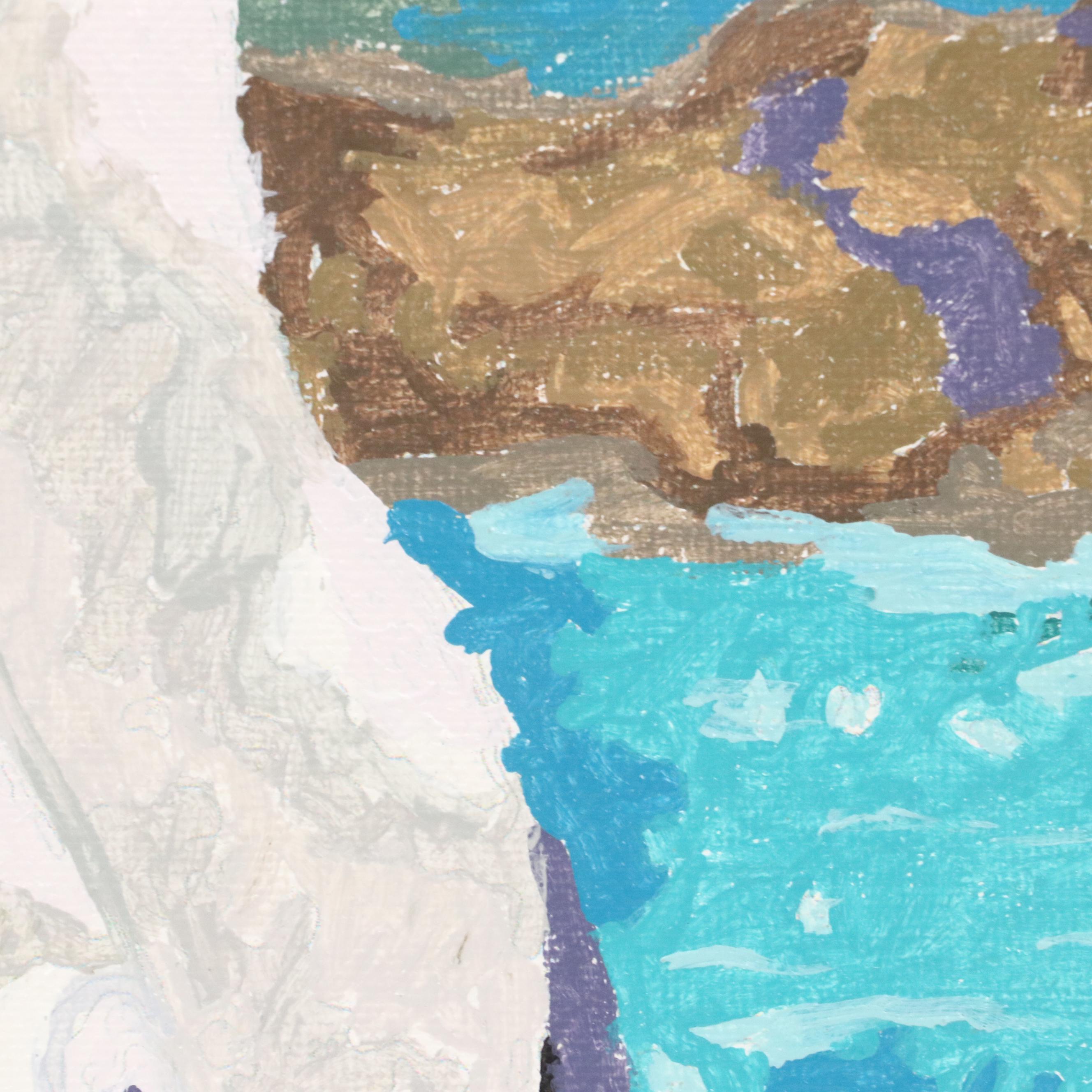 Brittony Martin Acrylic Painting "Looking at you Seagulls," 2025