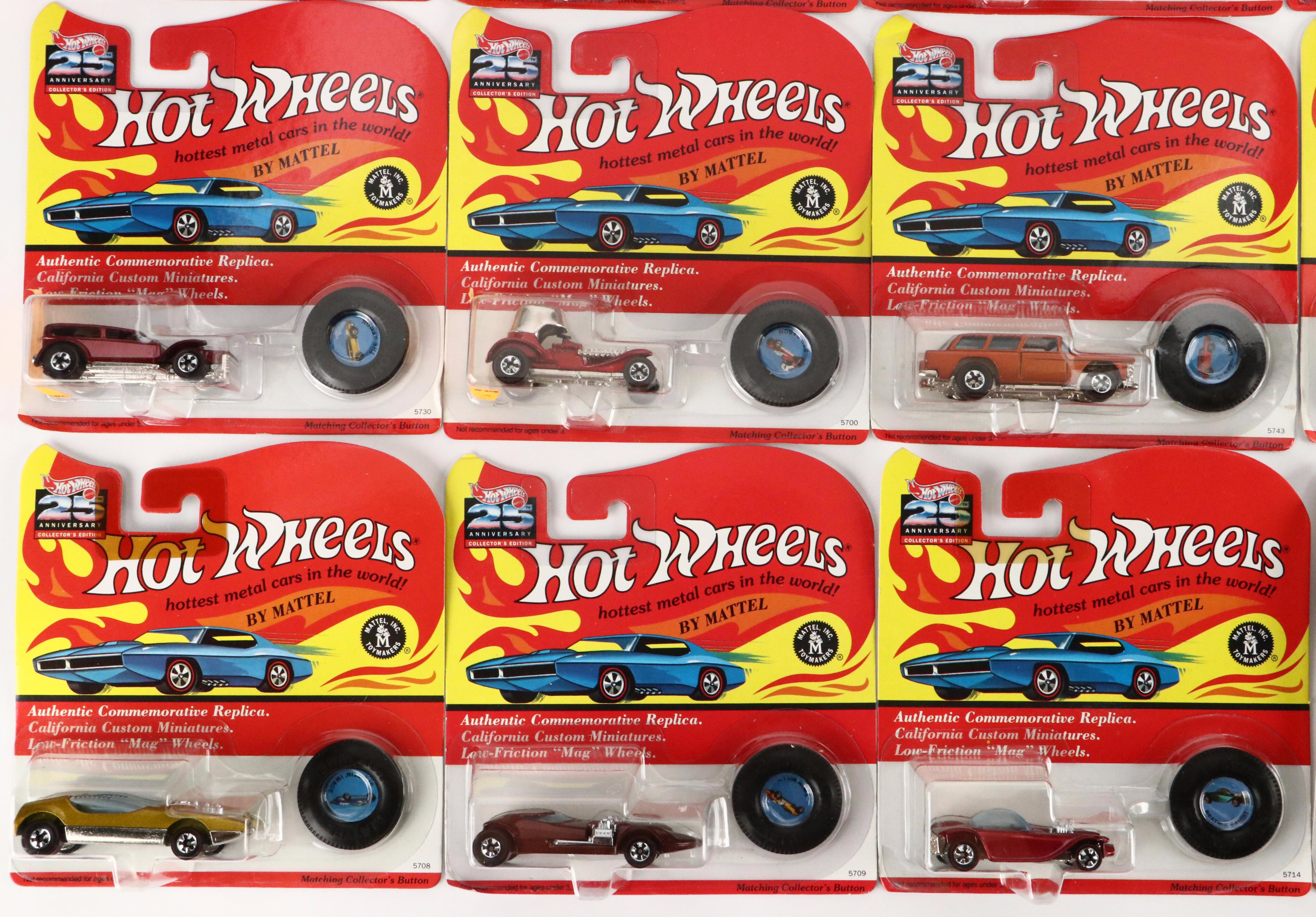 Hot Wheels 25th Anniversary Collectors Edition Toy Cars