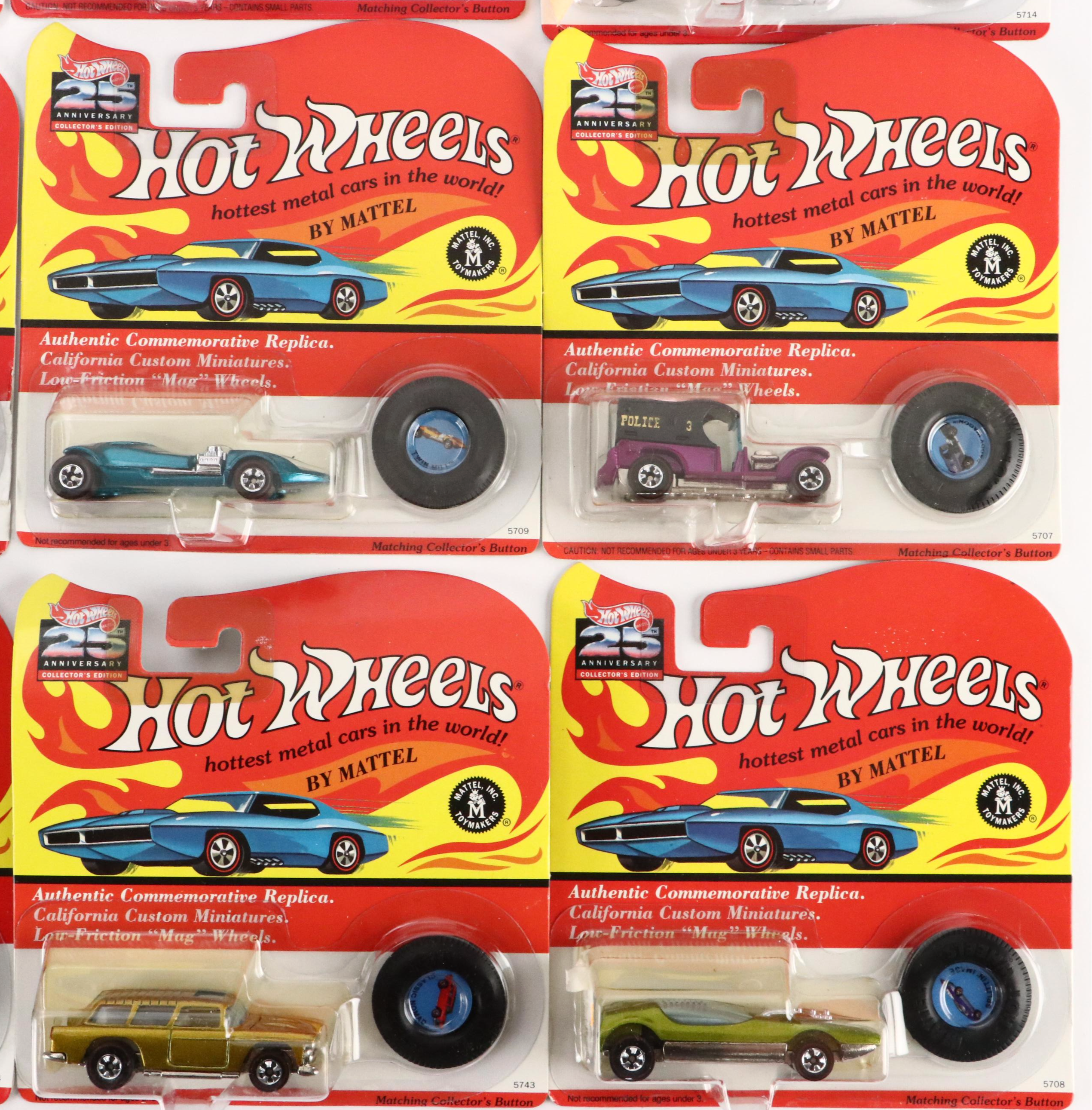 Hot Wheels 25th Anniversary Collectors Edition Toy Cars