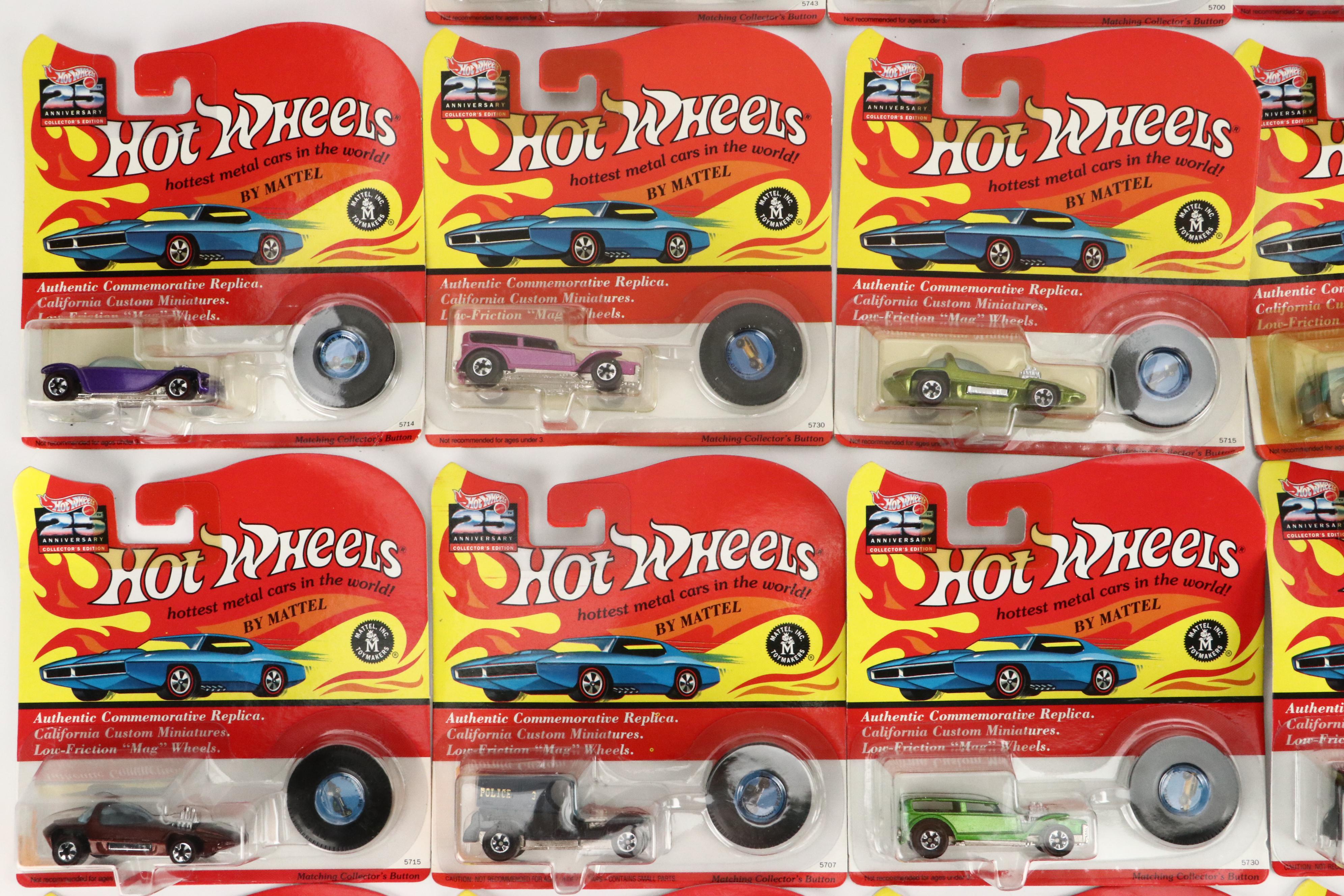 Hot Wheels 25th Anniversary Collectors Edition Toy Cars
