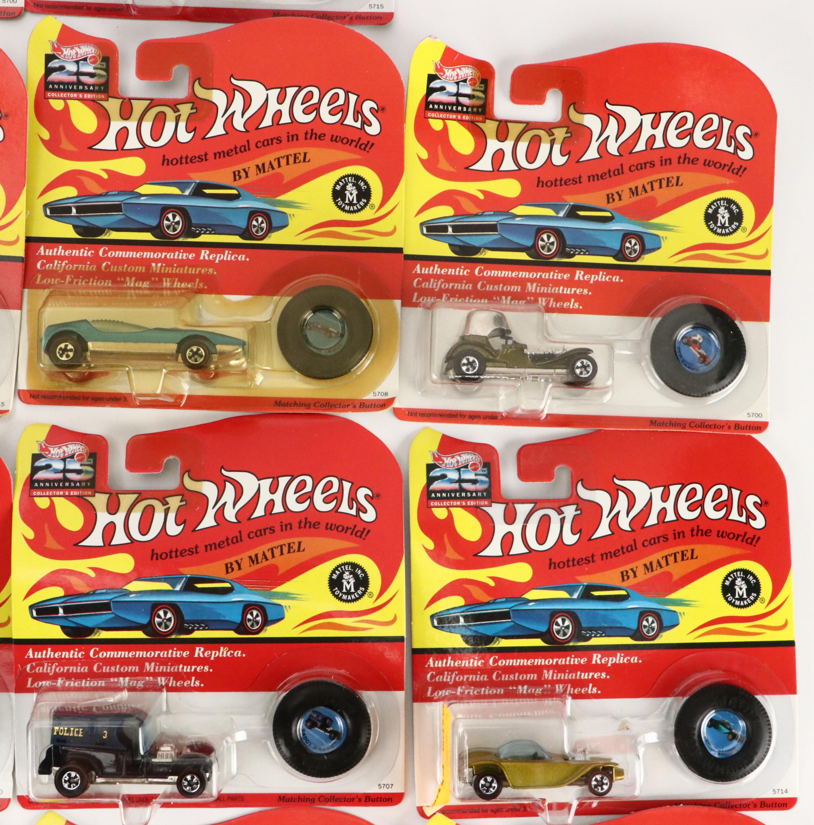 Hot Wheels 25th Anniversary Collectors Edition Toy Cars