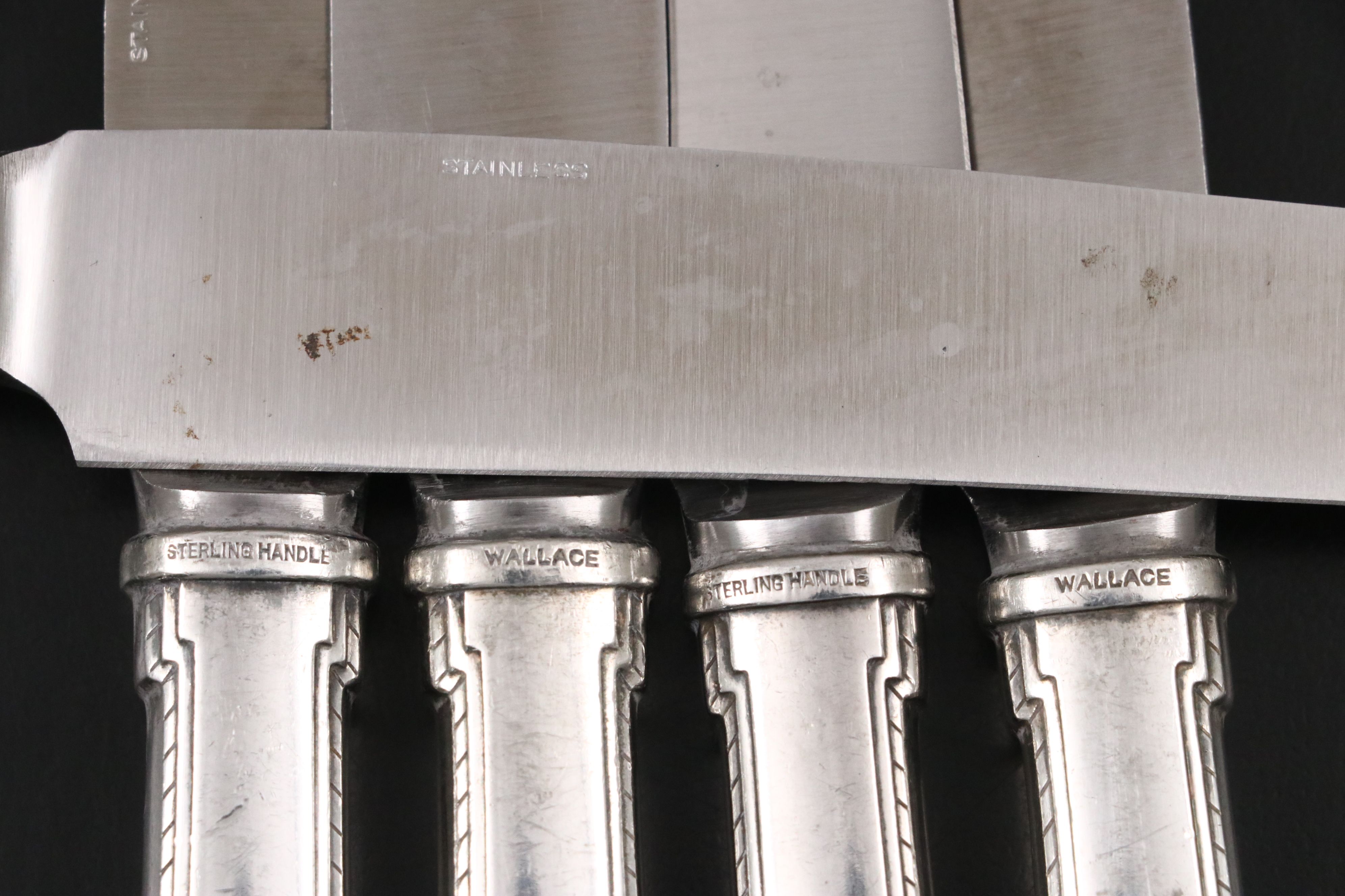 Wallace Art Deco Style "Rhythm" Sterling Silver Flatware, 1929–1965