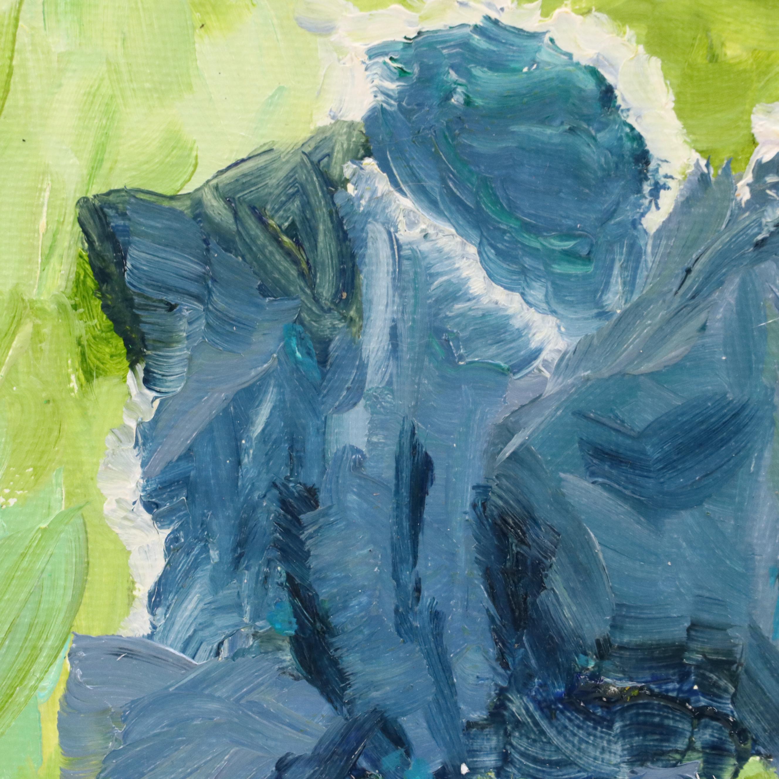 Brittony Martin Acrylic Painting "Blue Iris," 2025