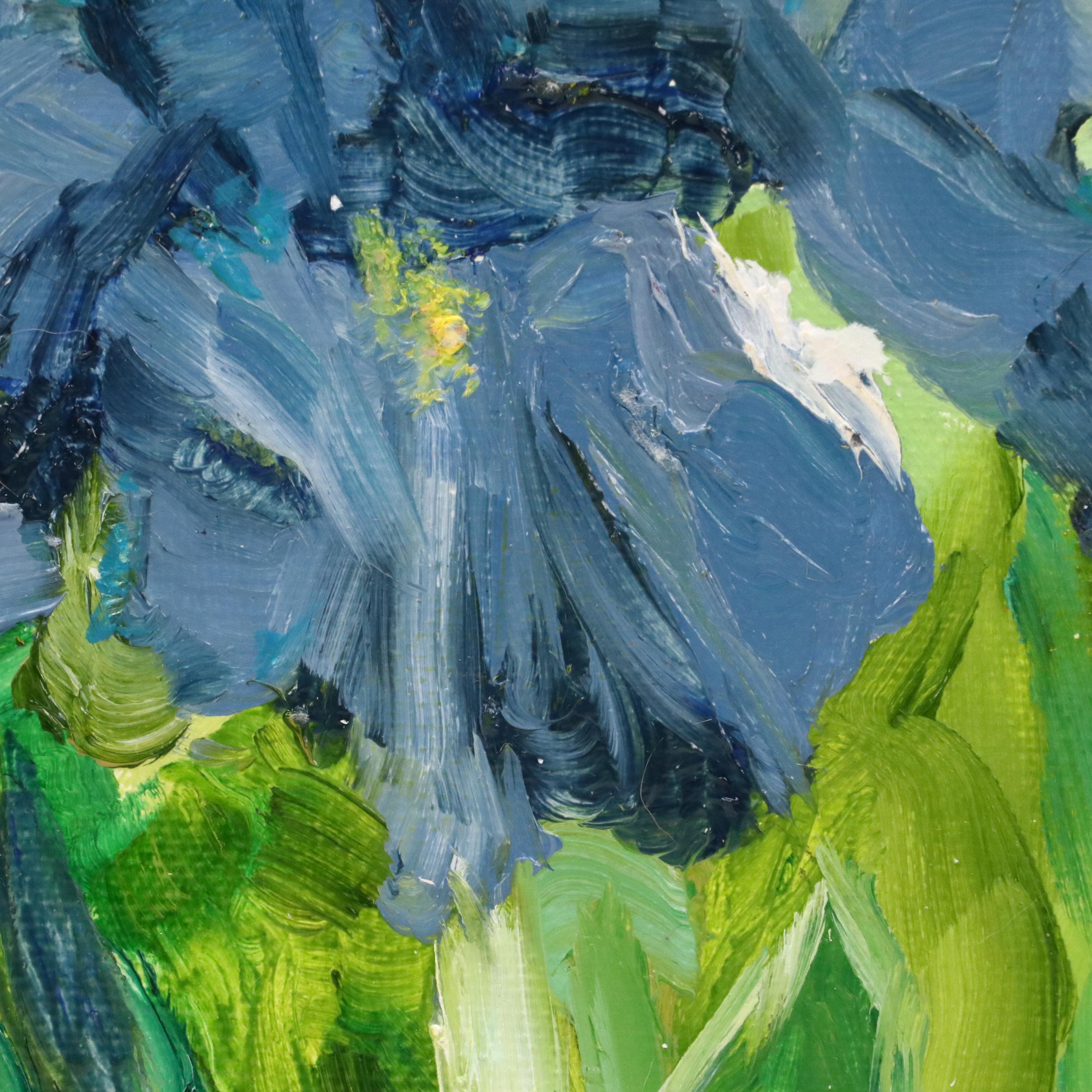Brittony Martin Acrylic Painting "Blue Iris," 2025