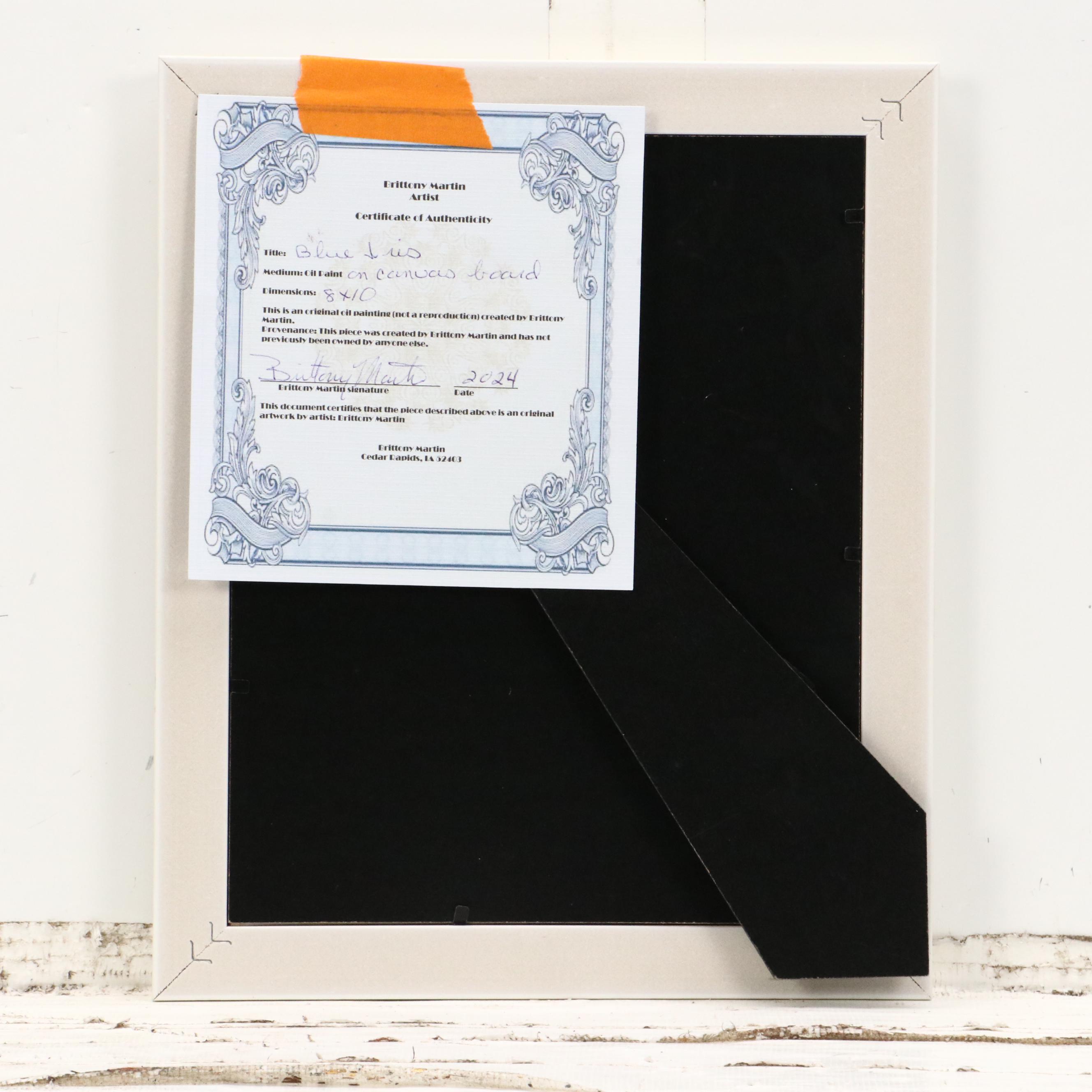 Brittony Martin Acrylic Painting "Blue Iris," 2025