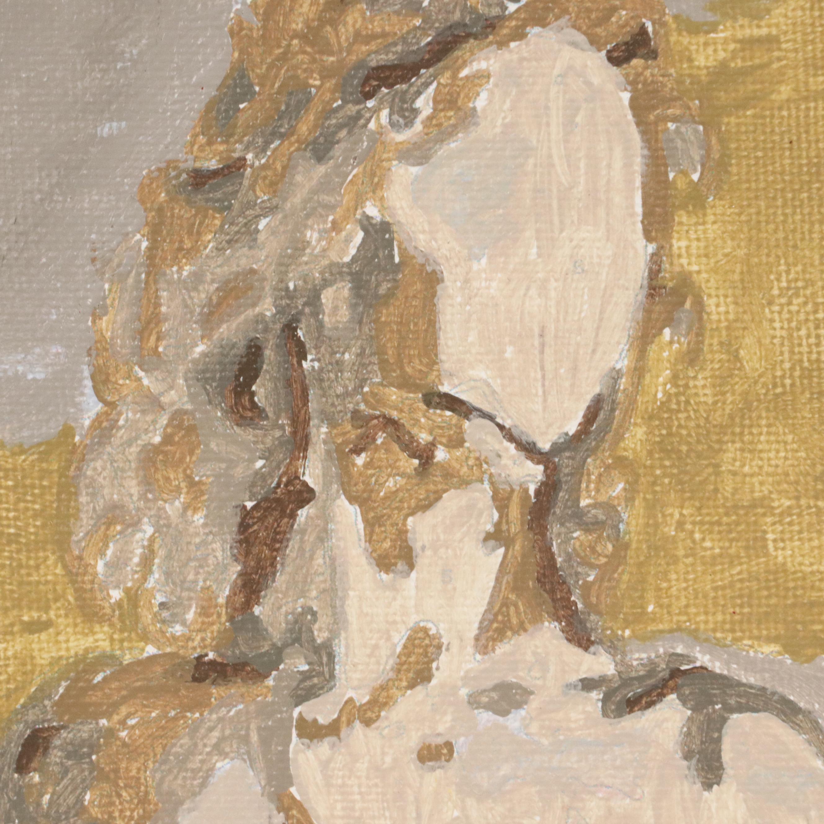 Brittony Martin Acrylic Painting "Golden Nude," 2025