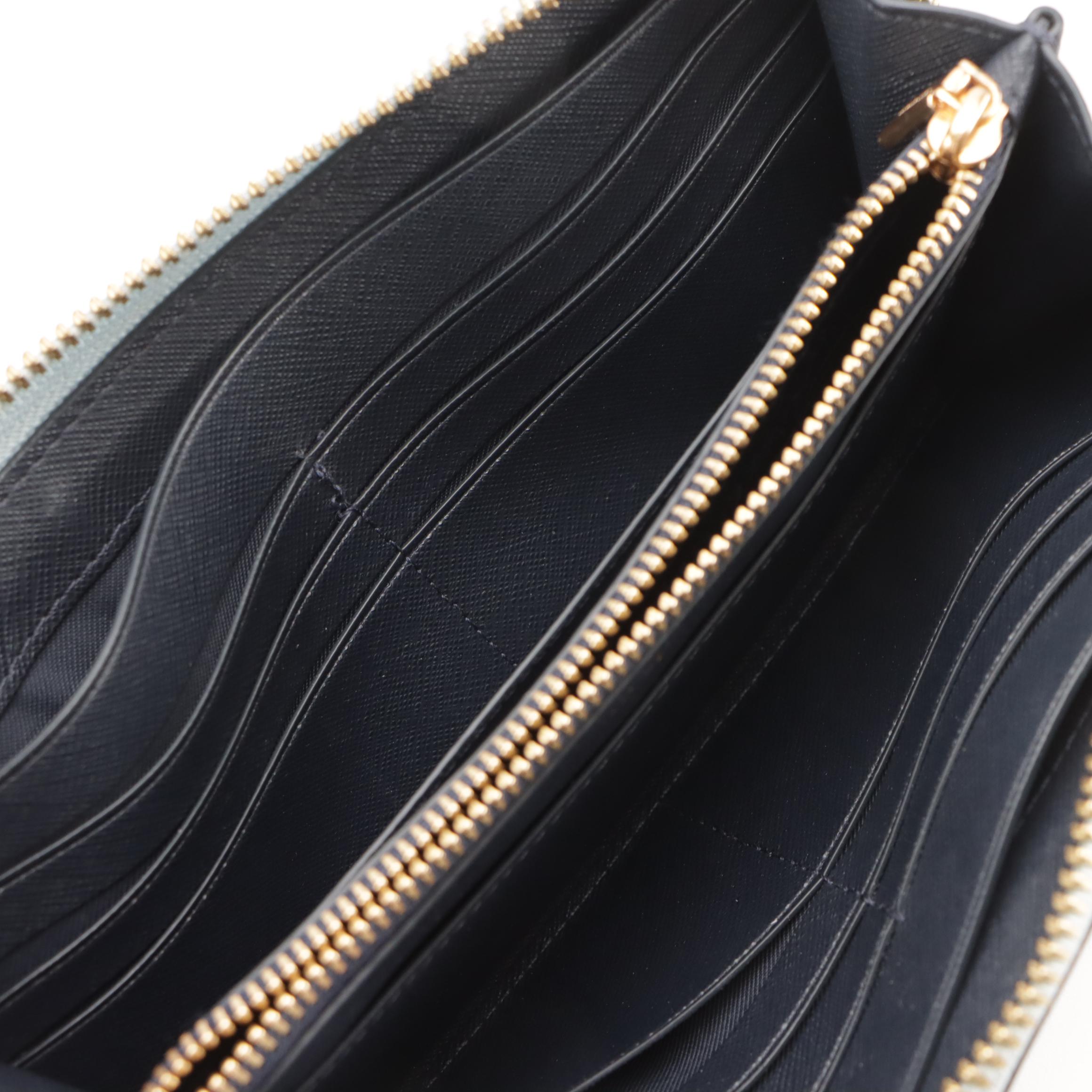 Coach Signature Canvas Diaper Tote Bag, Kate Spade Baby Blue Leather Zip Wallet