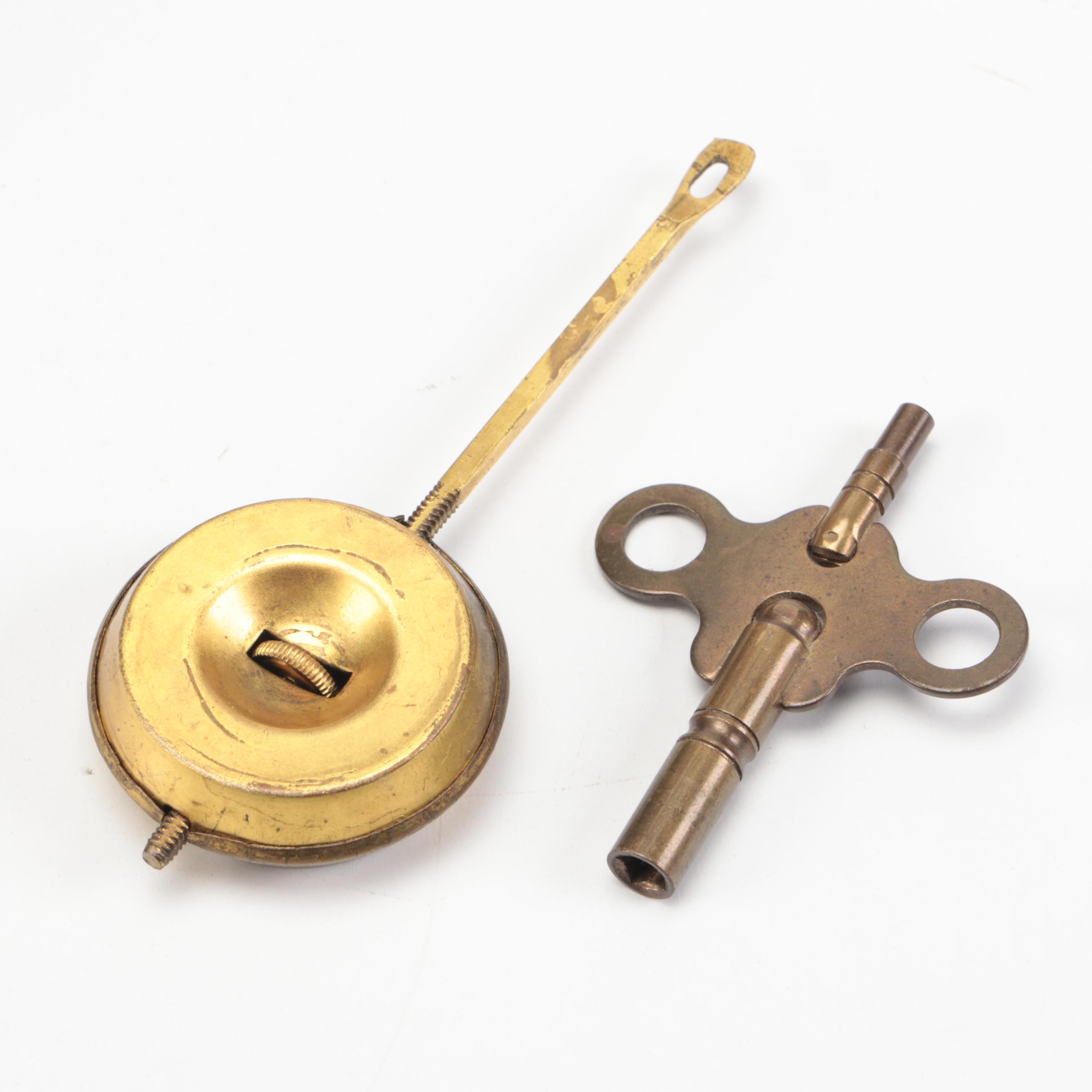 Ansonia Greek Revival Style Temple-Shaped Mantel Clock, Late 19th/Early 20th C.