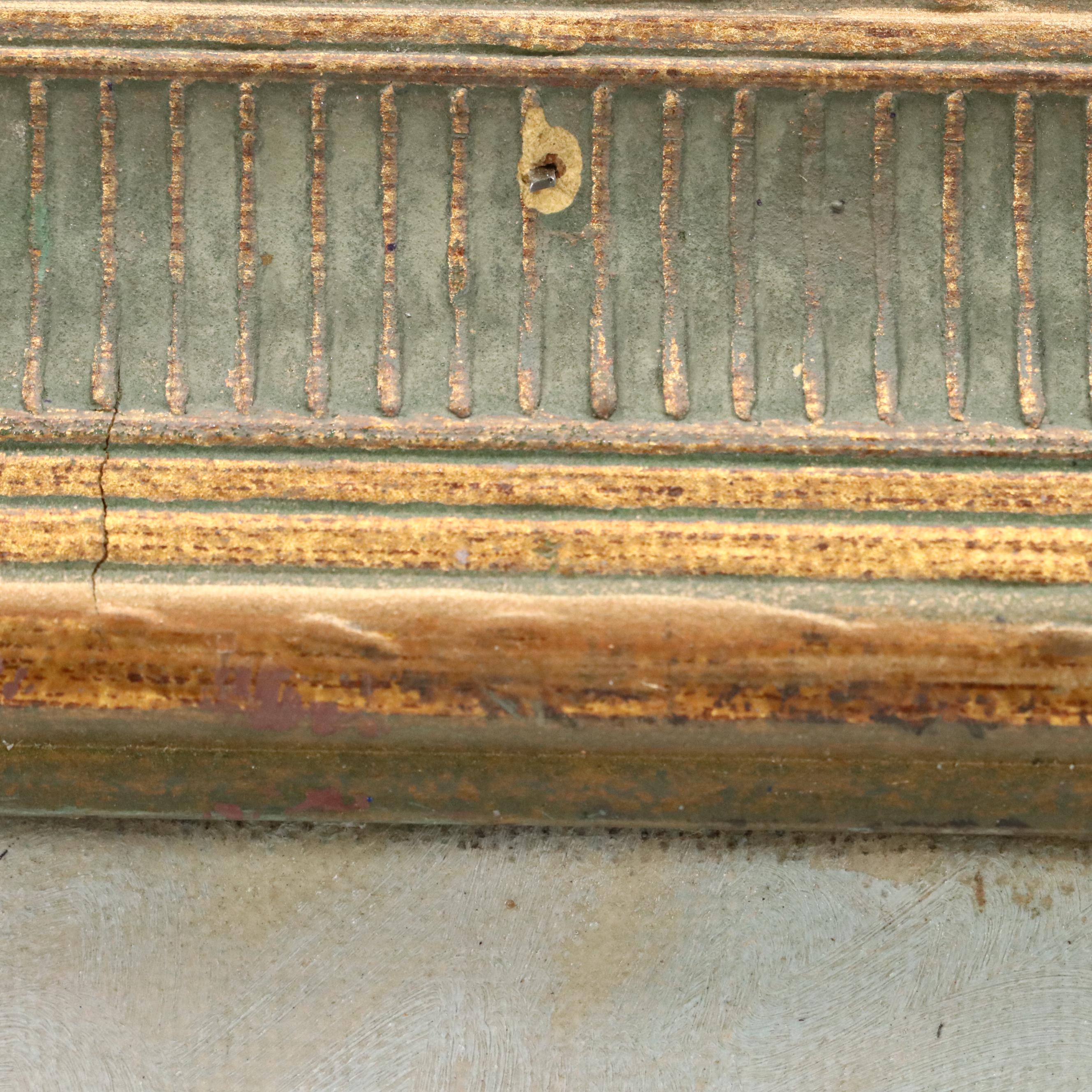 Attributed to Jeanne Reimbolte Oil Impressionistic Village, Early 20th Century