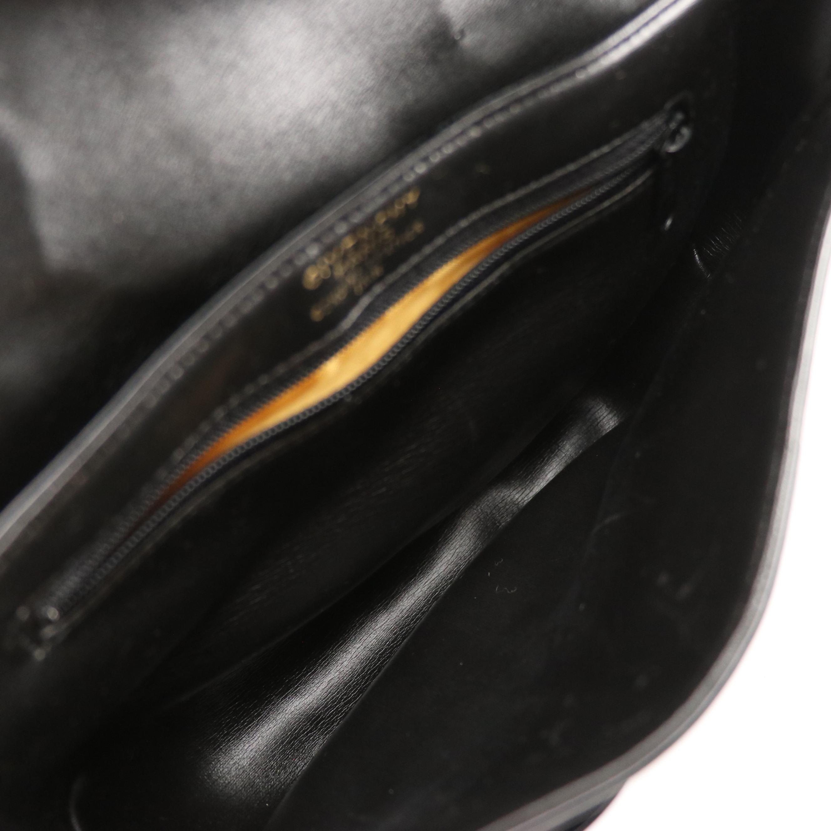 Givenchy Vintage Patent Leather Half-Moon Flap Crossbody Bag