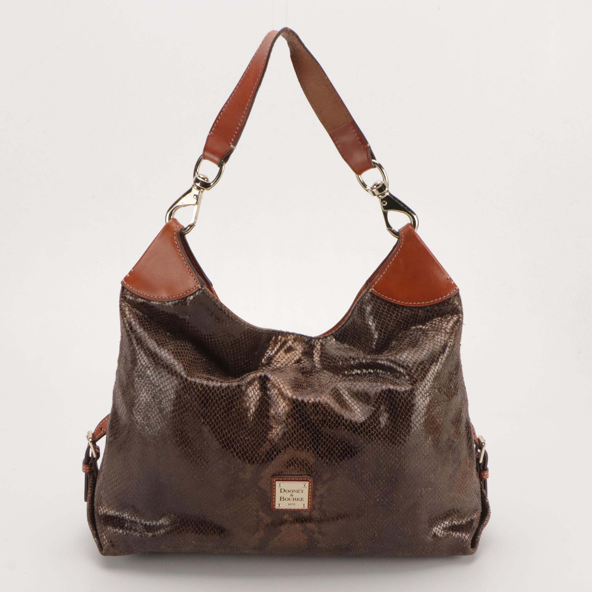 Vince Camuto Barlo Leather Hobo, Dooney & Bourke Snakeskin Effect Large Hobo
