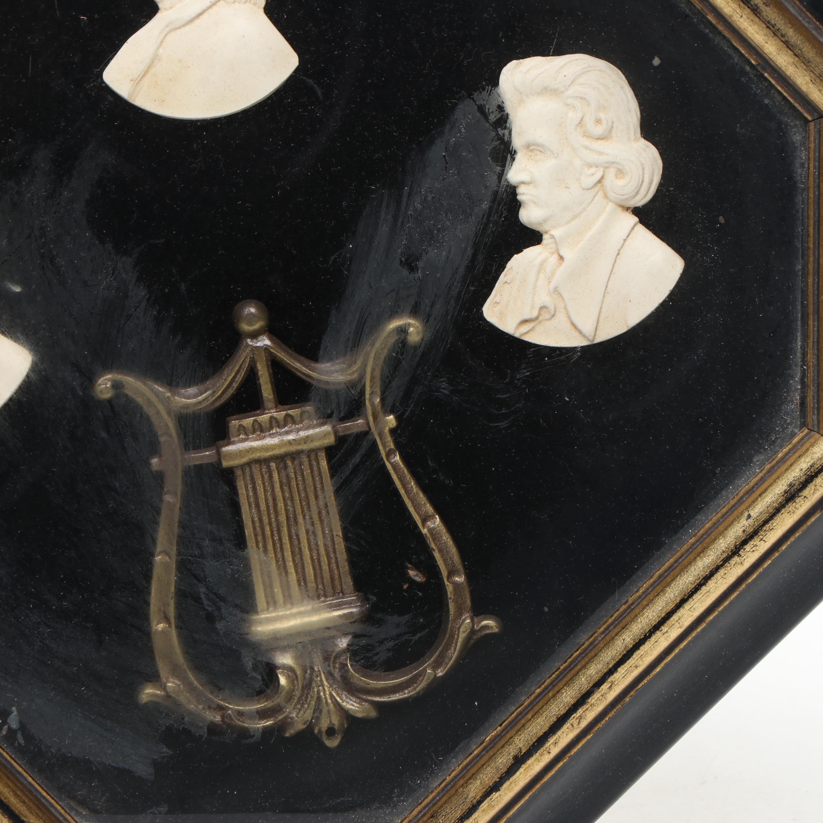 Sungott Studios Historical Figures Cameo Portraits in Octagonal Wooden Frames
