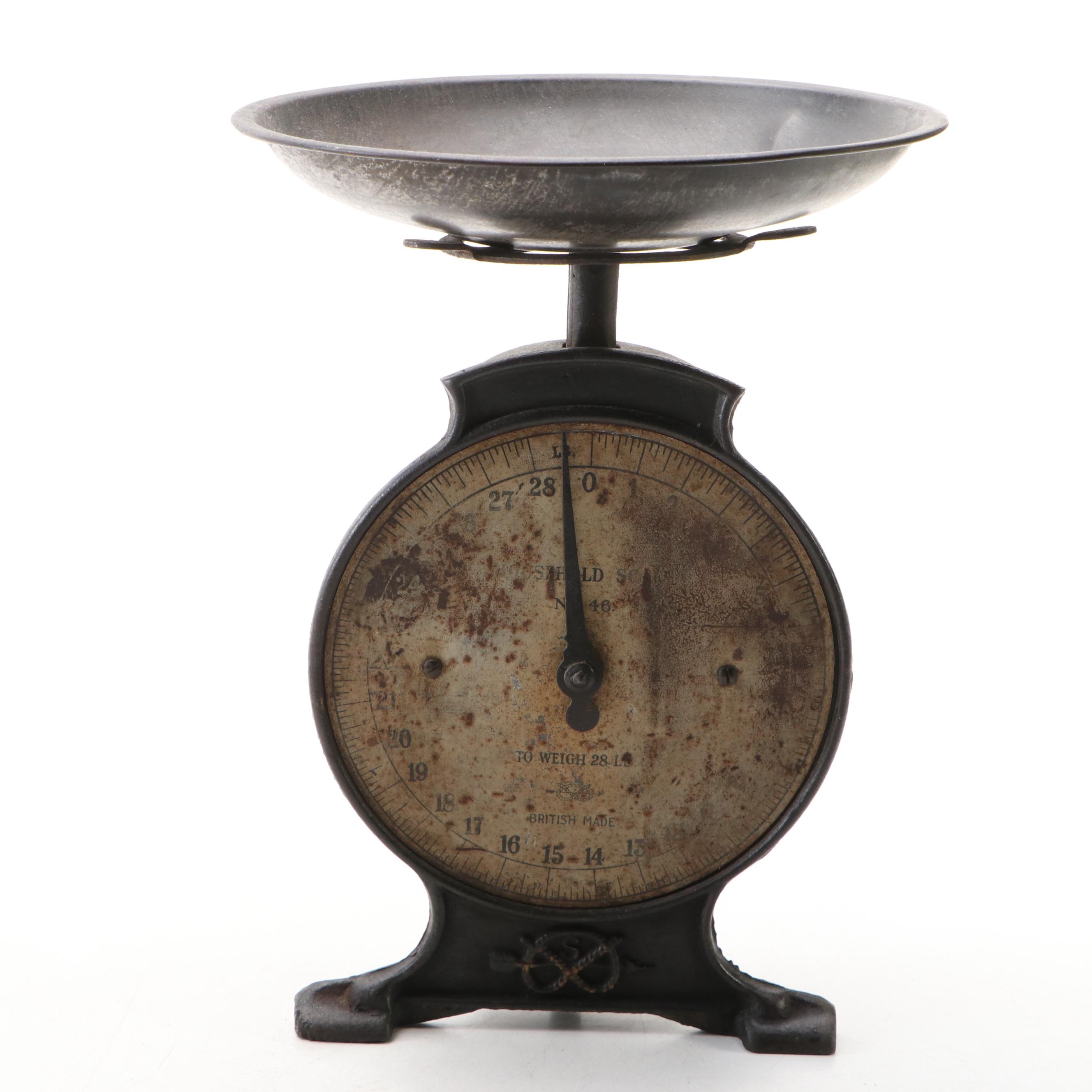 Salter's English "Household Scale" with Other Antique Cast Iron Scale