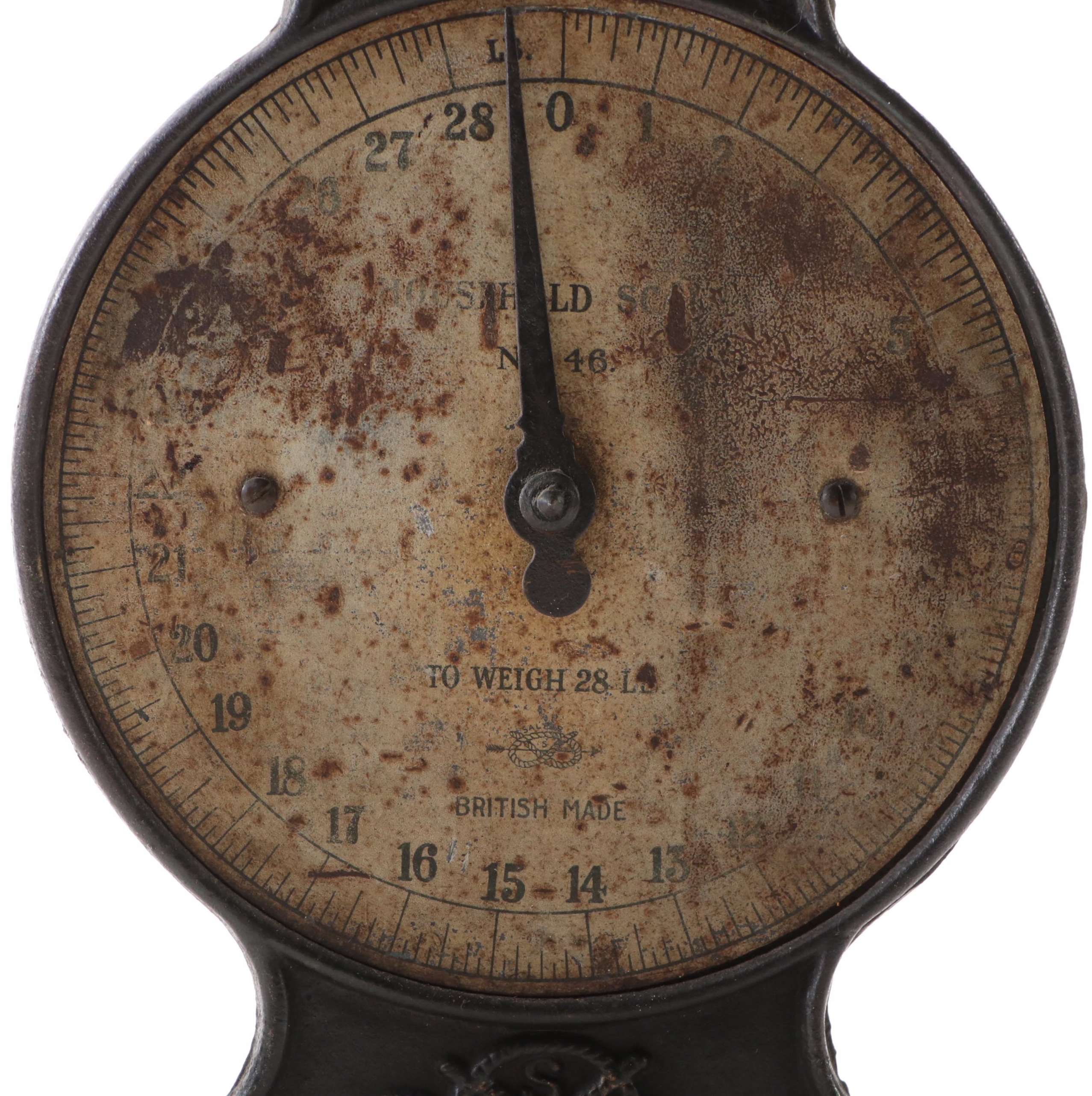 Salter's English "Household Scale" with Other Antique Cast Iron Scale