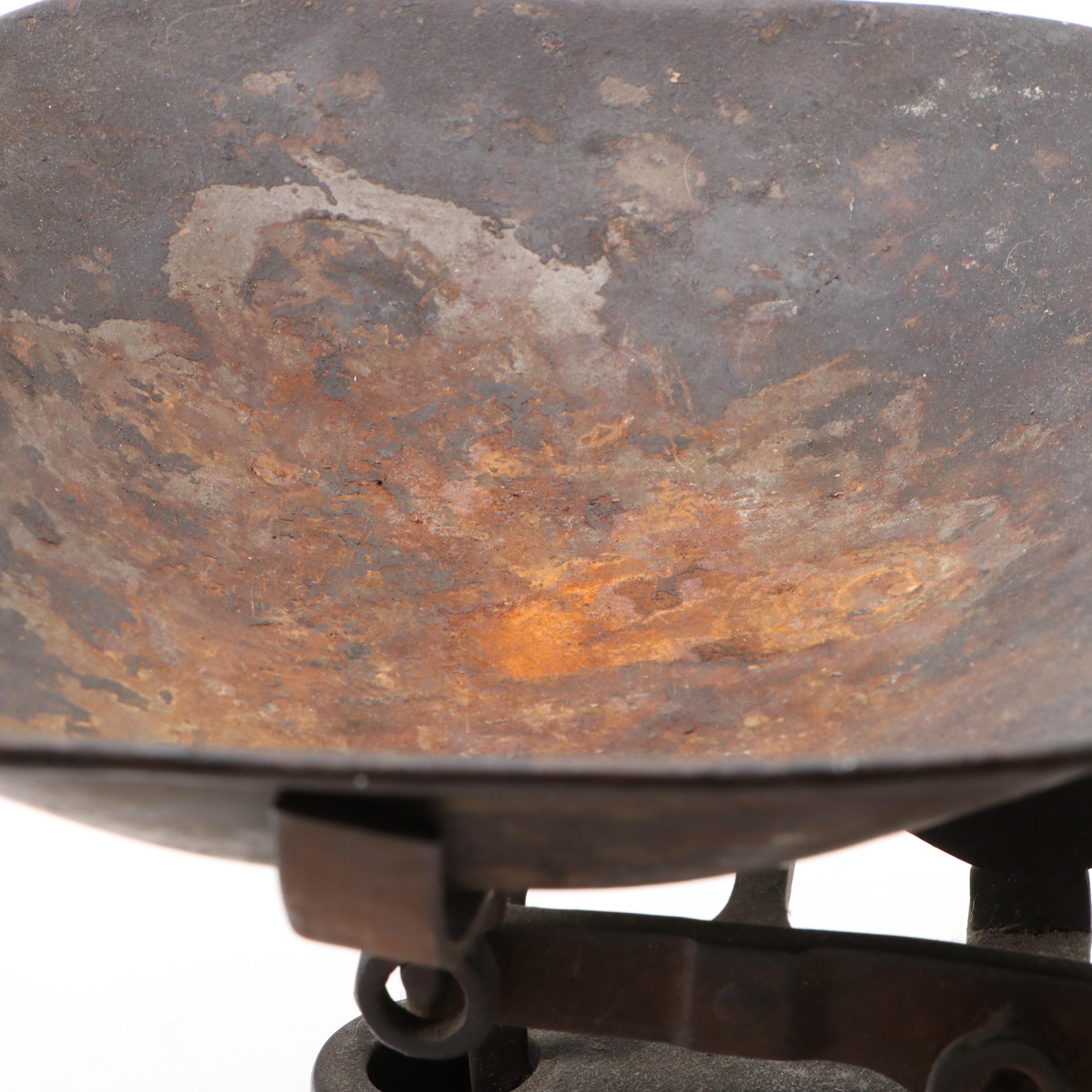 Salter's English "Household Scale" with Other Antique Cast Iron Scale