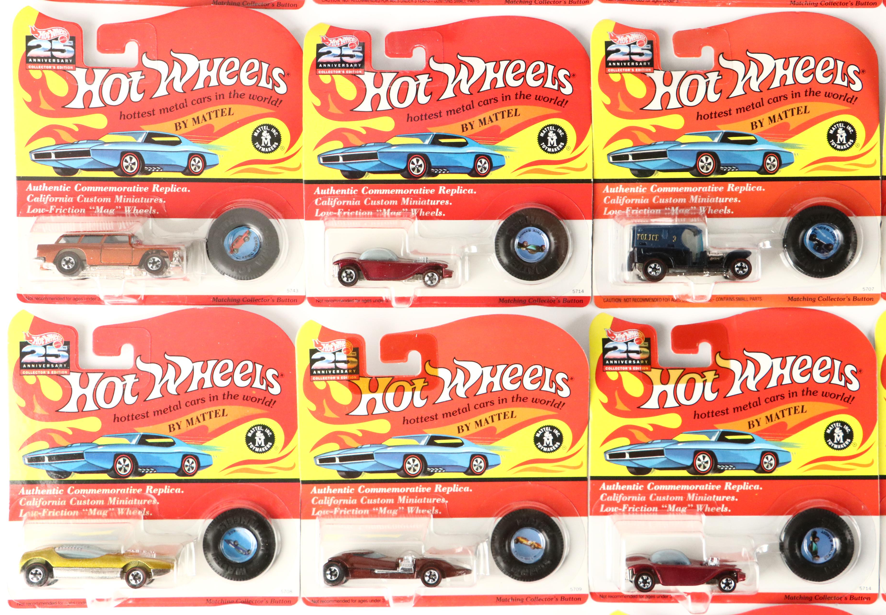 Hot Wheels 25th Anniversary Collectors Edition Toy Cars