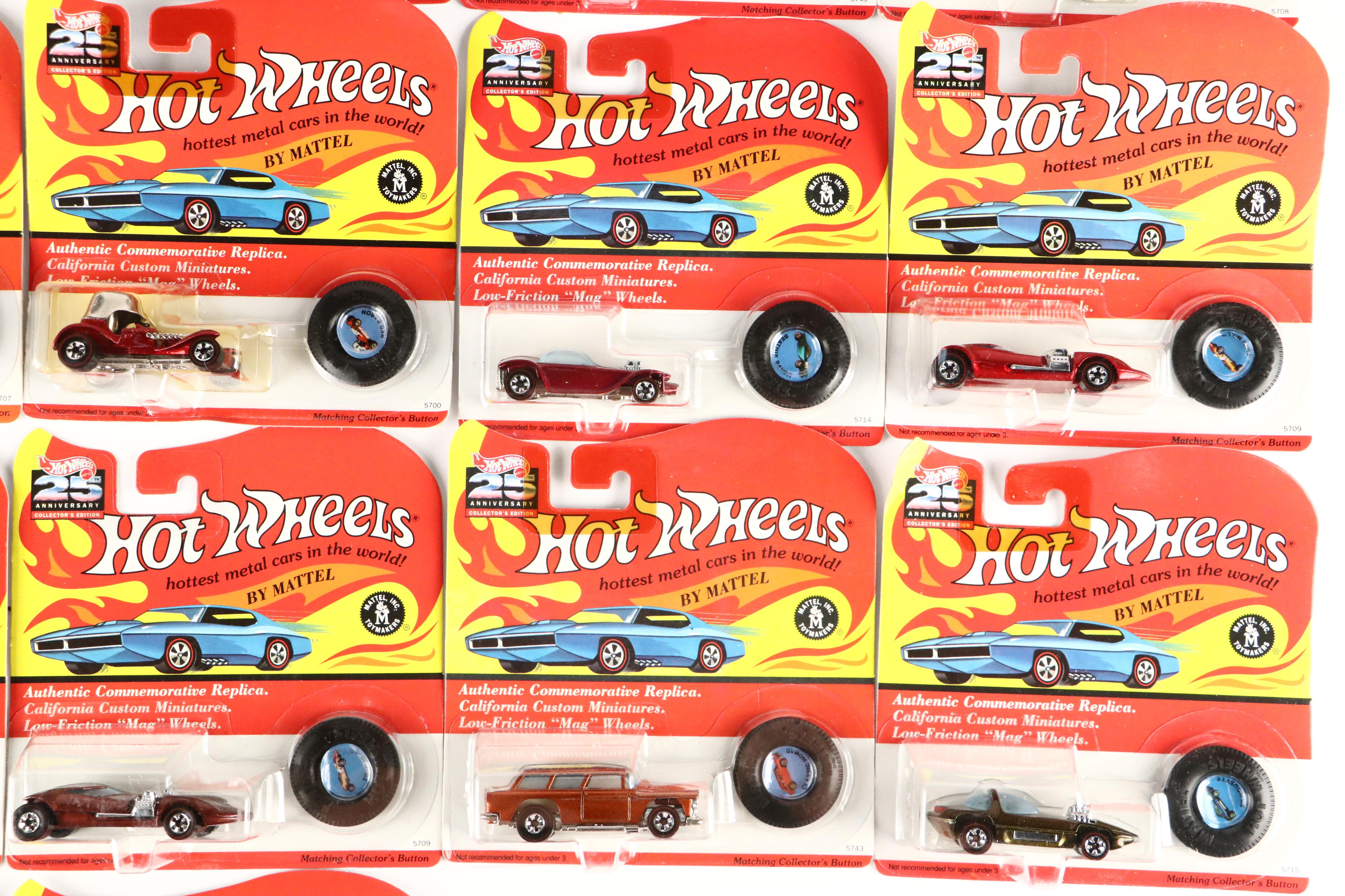Hot Wheels 25th Anniversary Collectors Edition Toy Cars