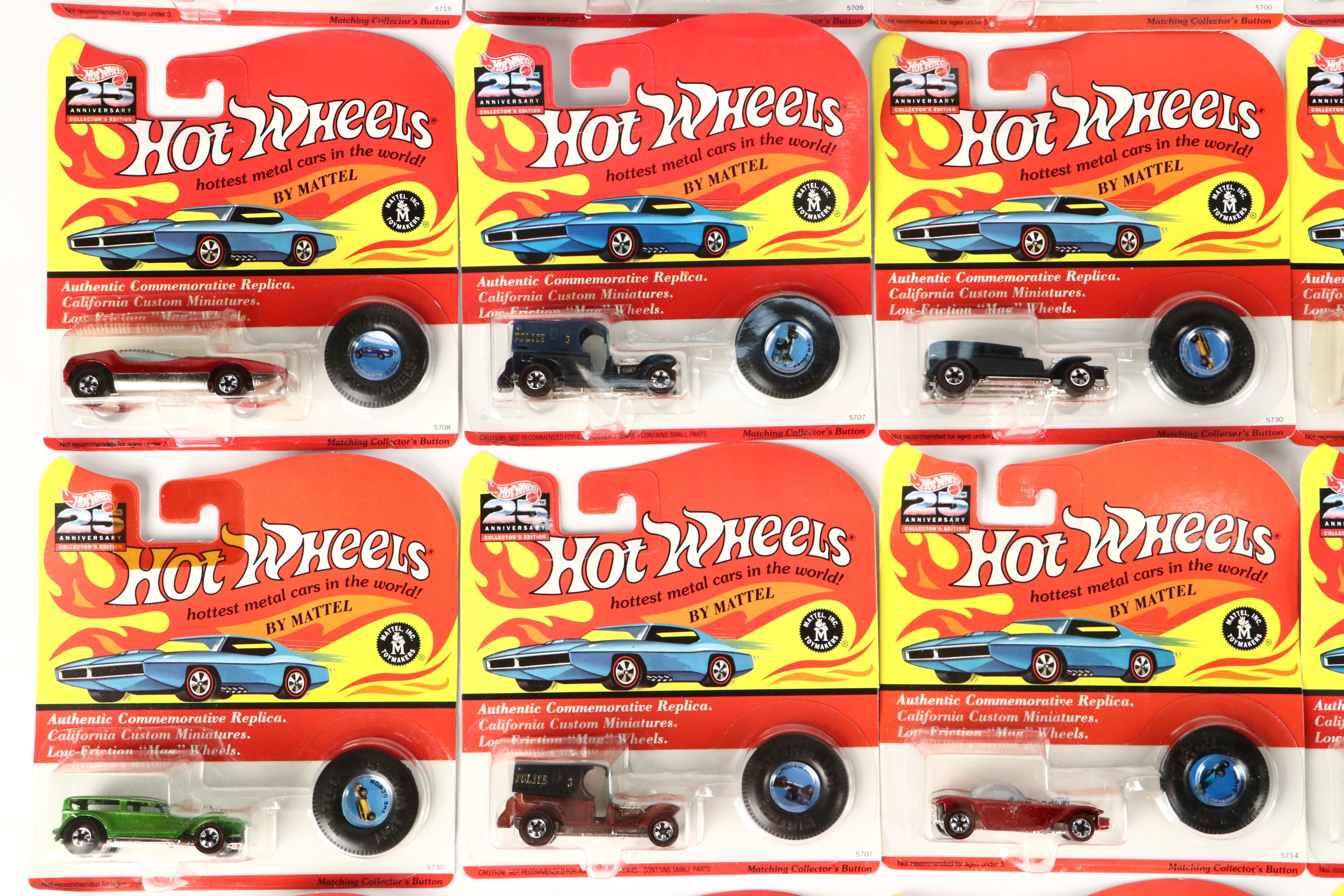 Hot Wheels 25th Anniversary Collectors Edition Toy Cars