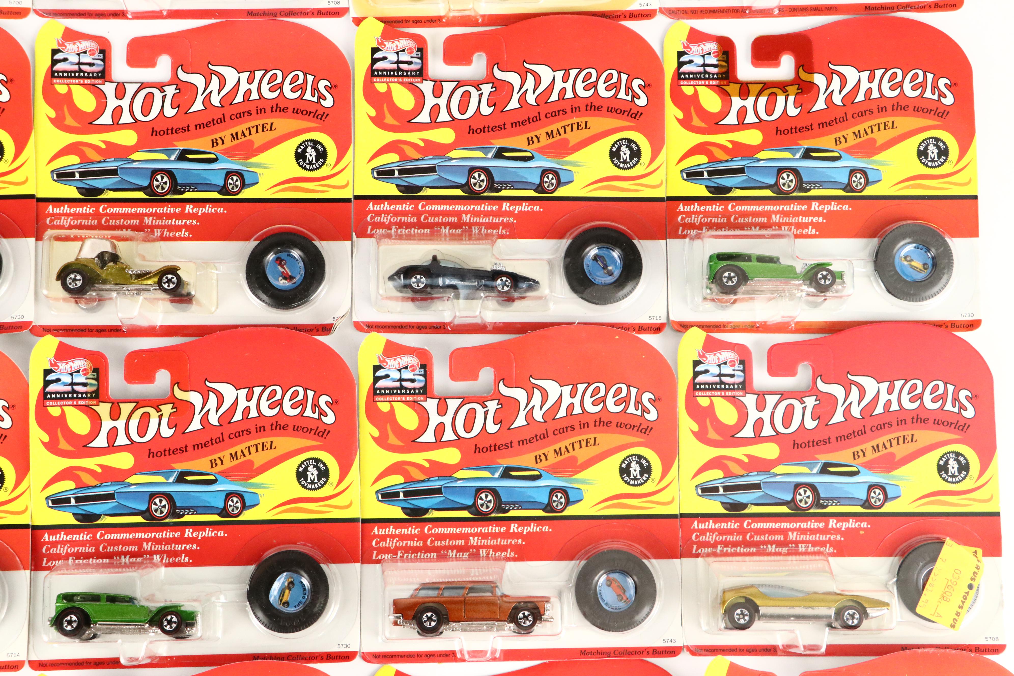 Hot Wheels 25th Anniversary Collectors Edition Toy Cars