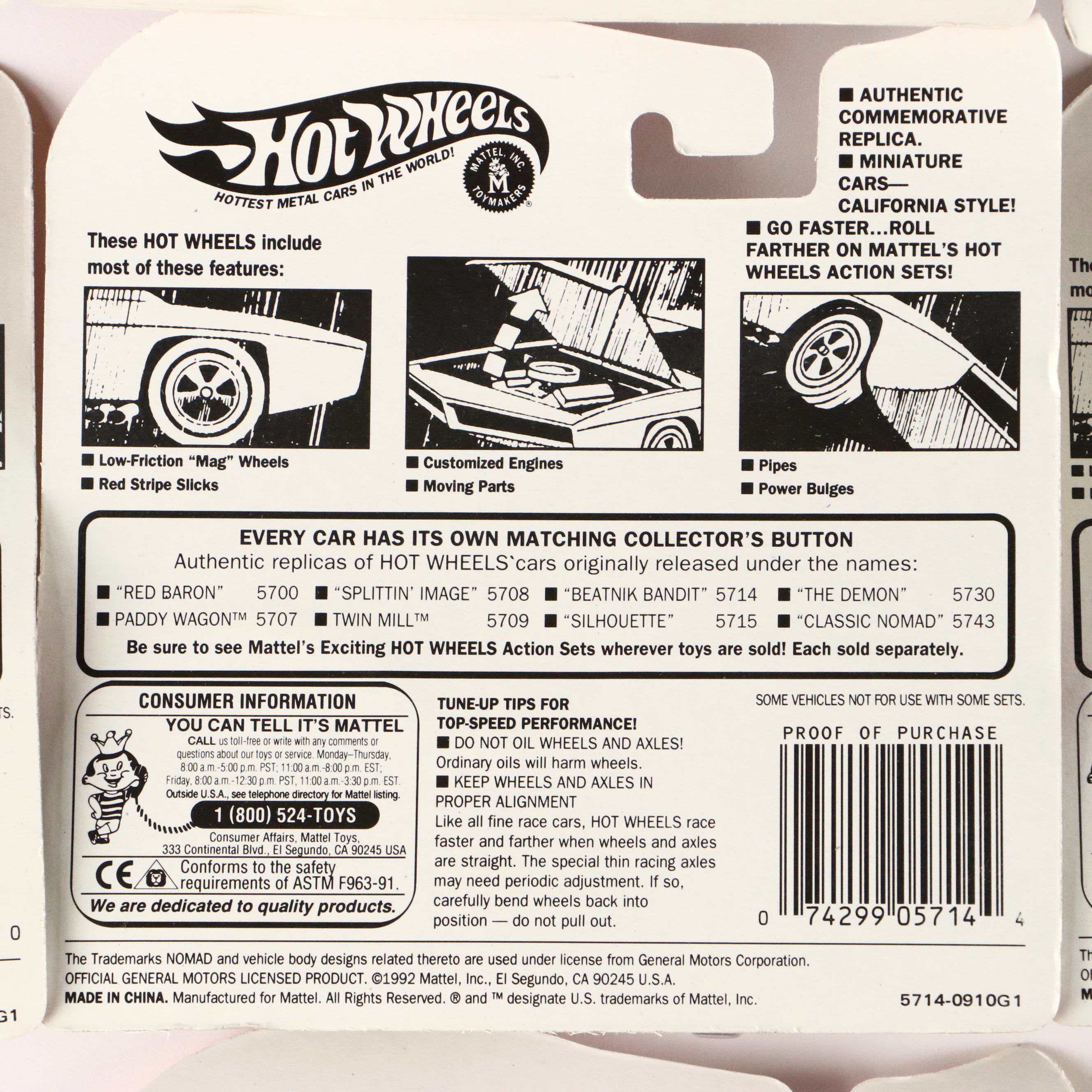 Hot Wheels 25th Anniversary Collectors Edition Toy Cars