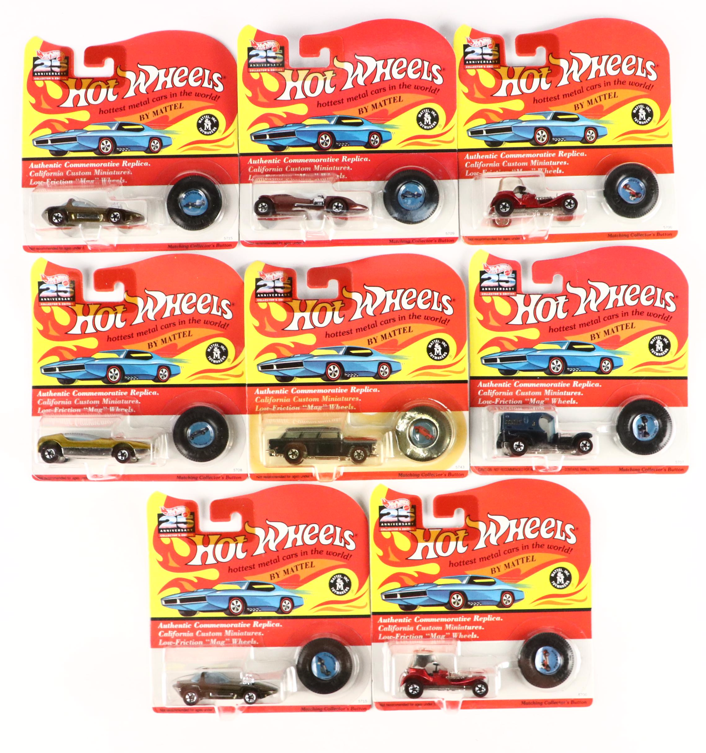 Hot Wheels 25th Anniversary Collectors Edition Toy Cars