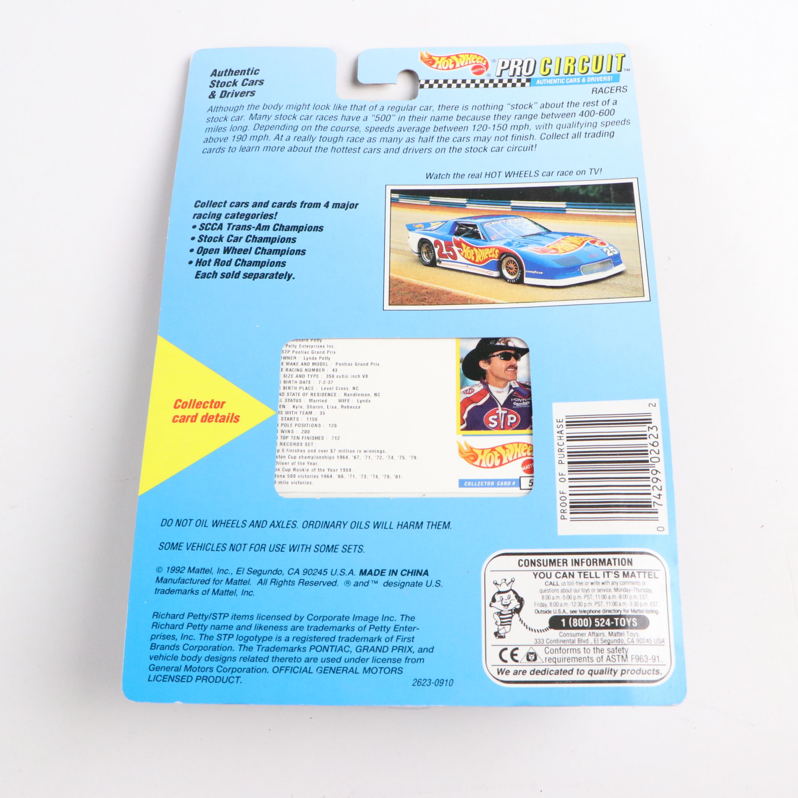 Hot Wheels "Richard Petty," "Morgan Shepherd" and More Toy Cars, 1990s