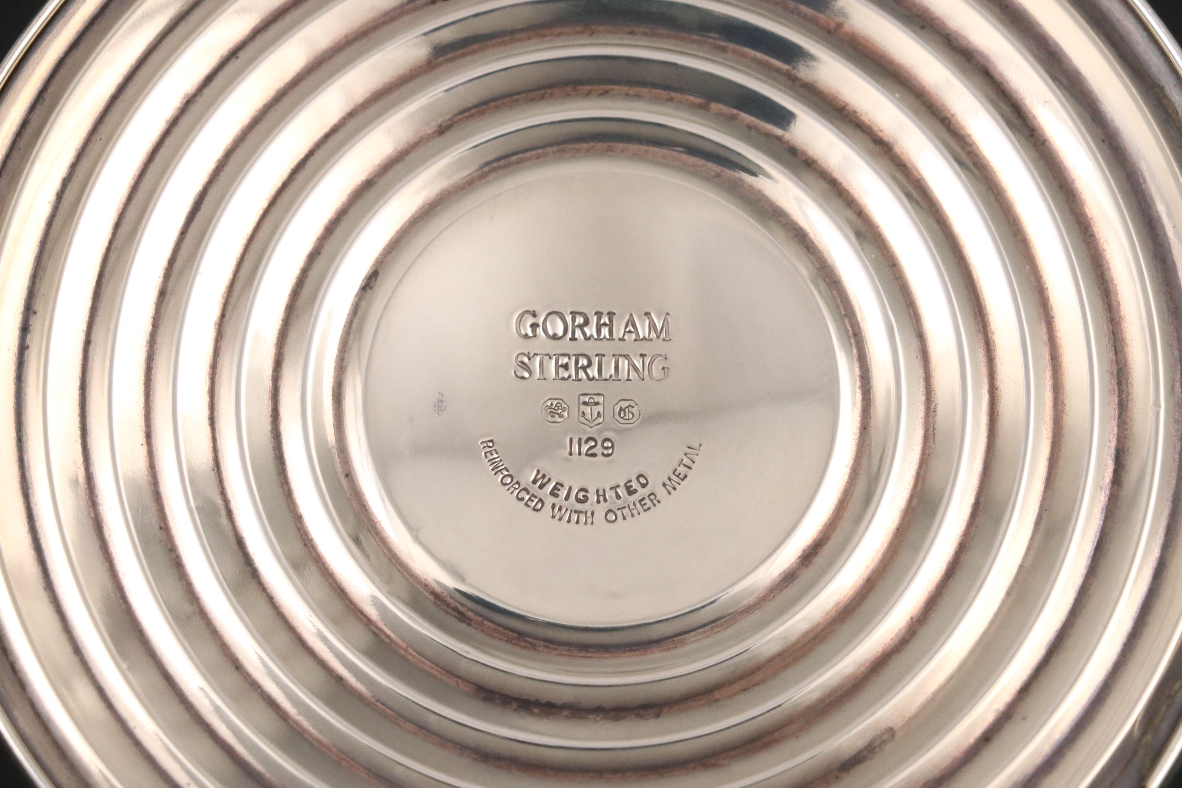 Gorham and Empire Sterling Silver Candlesticks with Empire Shakers