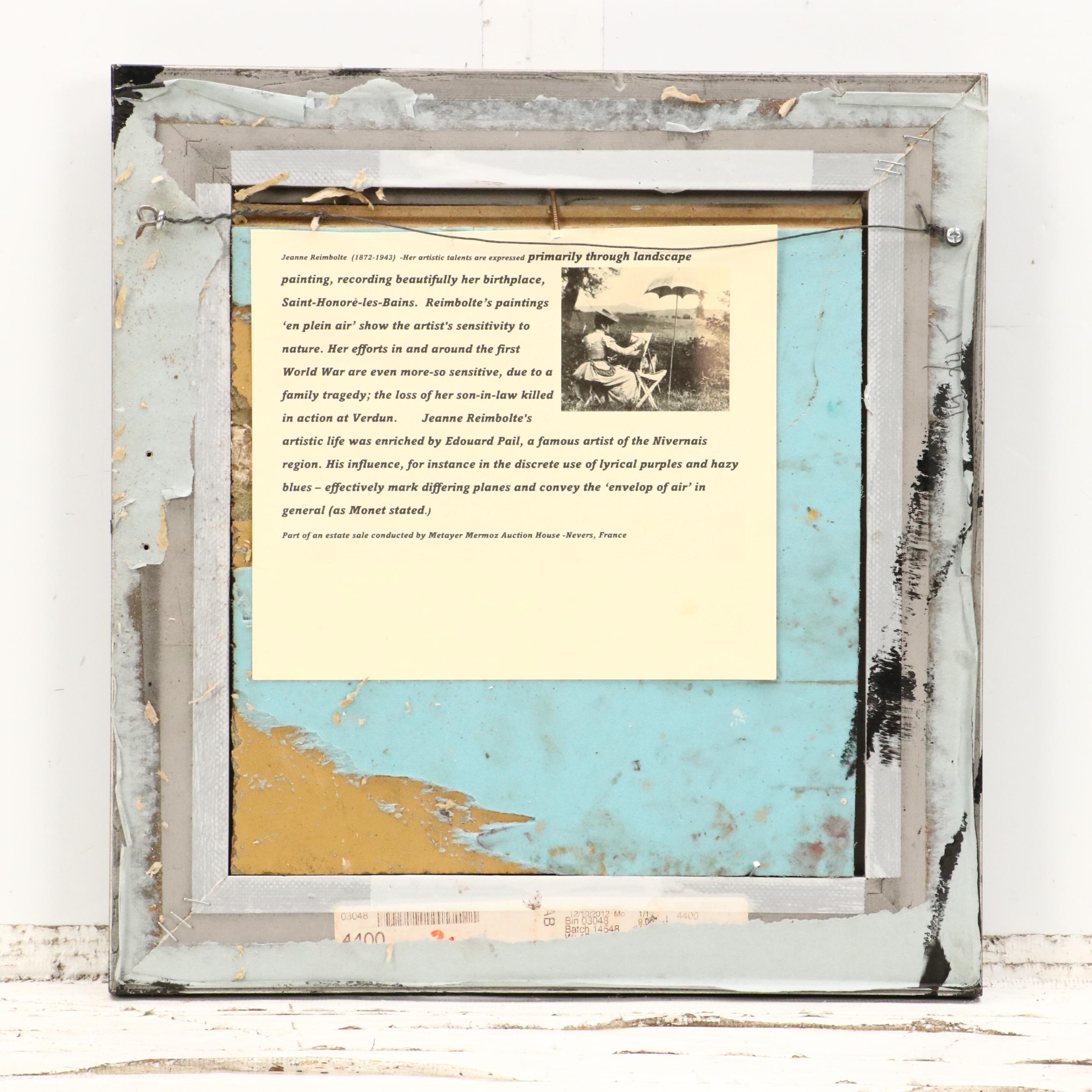 Jeanne Reimbolte Impressionistic Oil Painting of Landscape at Sunset