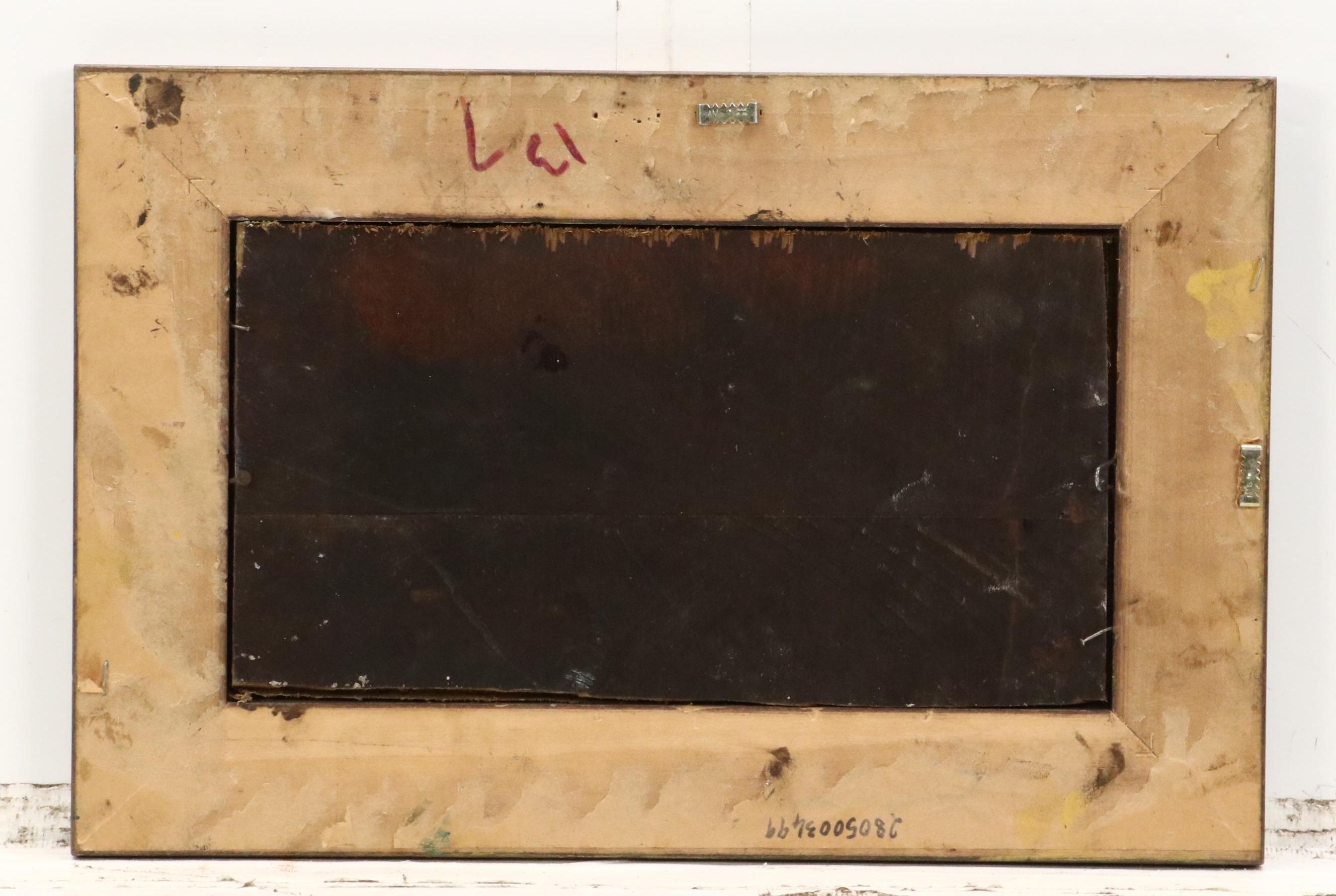 Oil Painting of Impressionistic Pastoral Farm, Early 20th Century