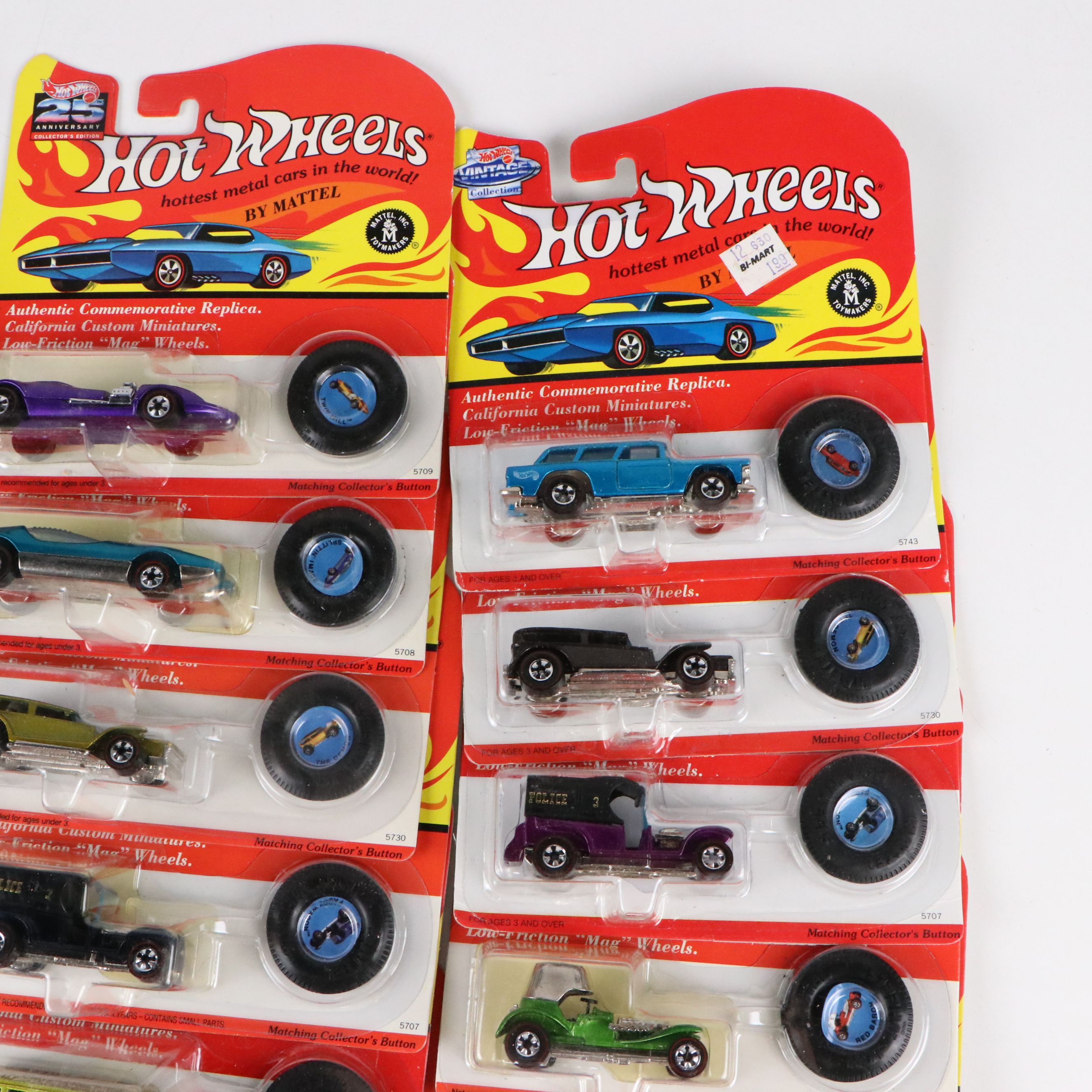 Hot Wheels "Beatnik Bandit," "Twin Mill" and More Toy Cars, 1992–1993