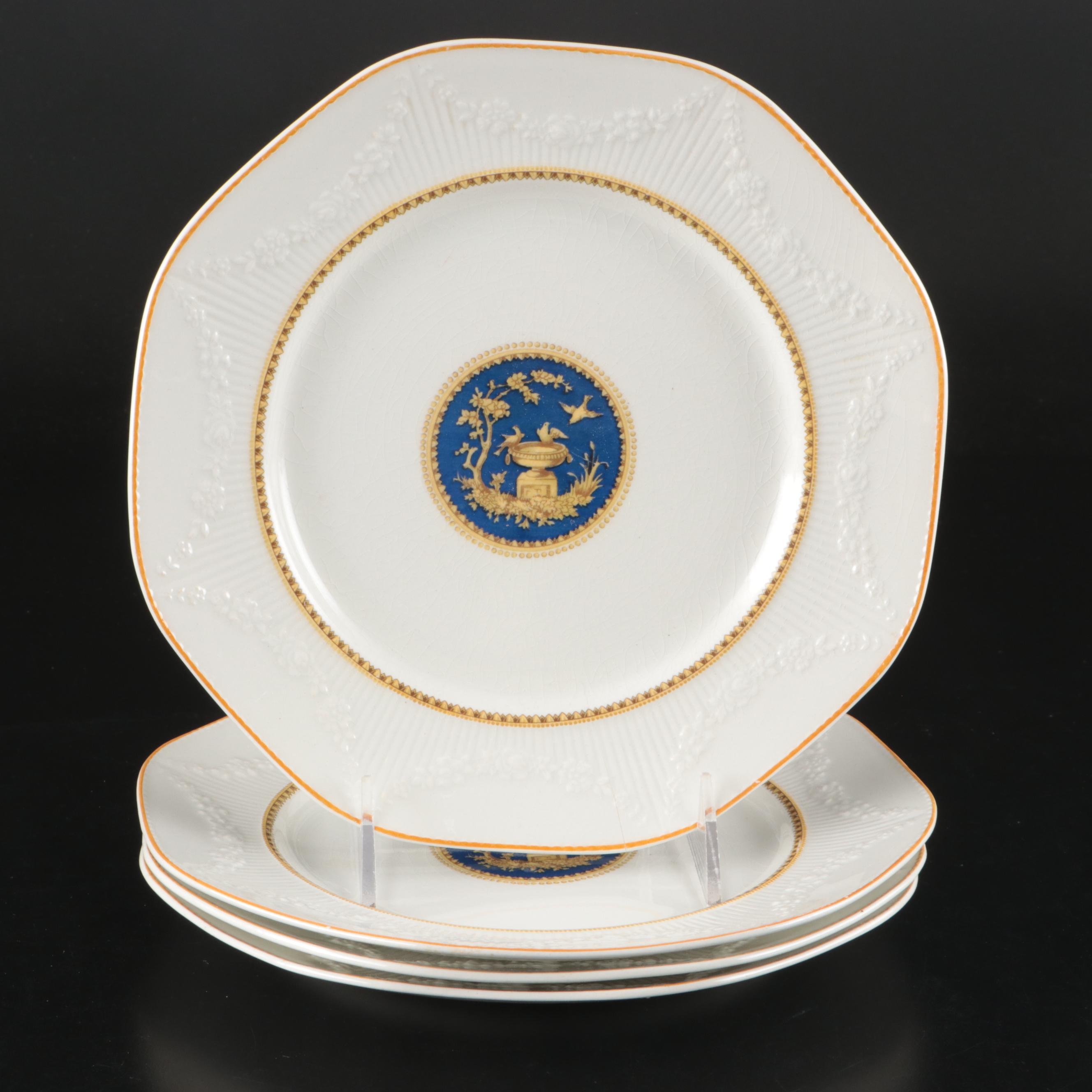 Blakeman & Henderson Gilt Porcelain Tureen with Wałbrzych and Other Dinnerware