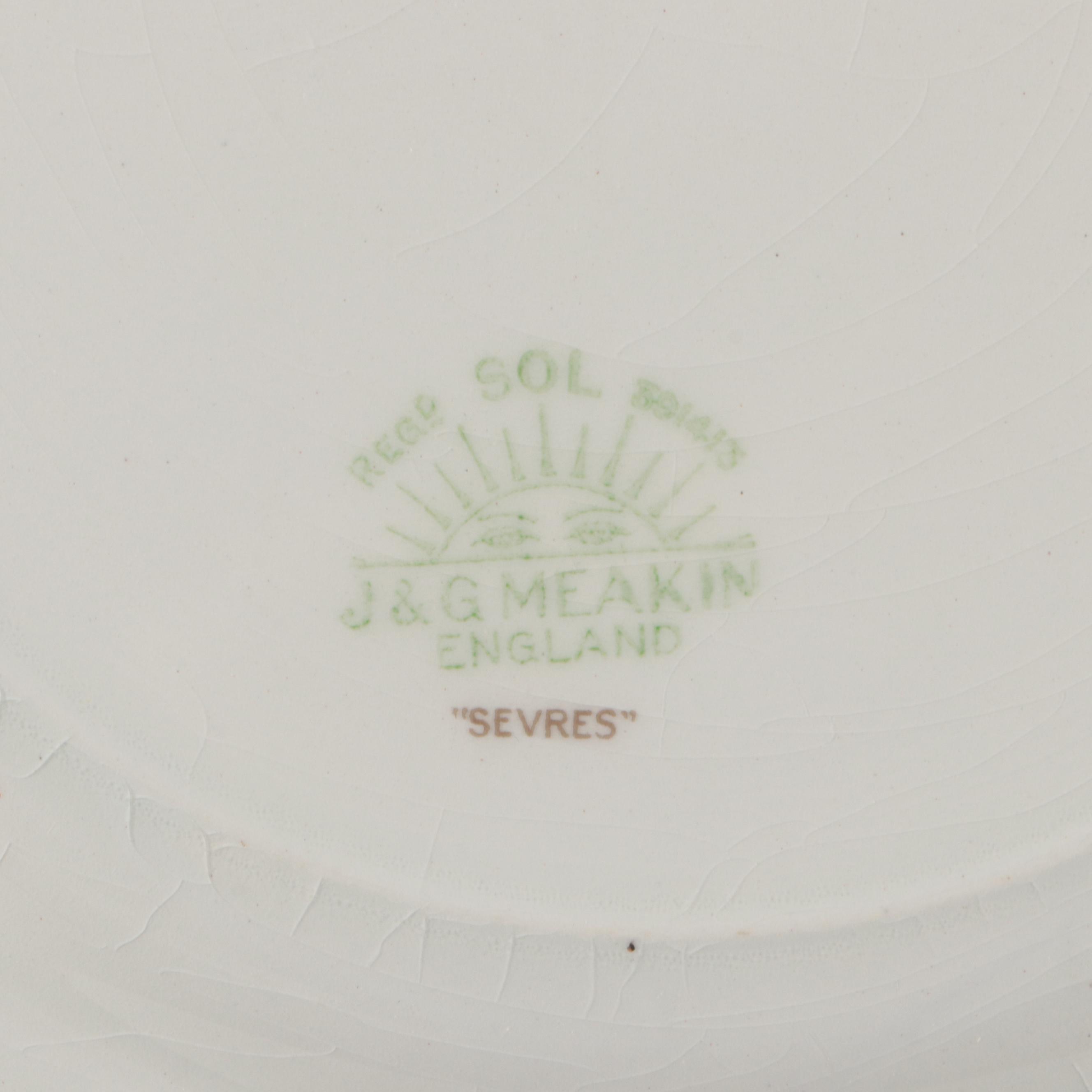 Blakeman & Henderson Gilt Porcelain Tureen with Wałbrzych and Other Dinnerware