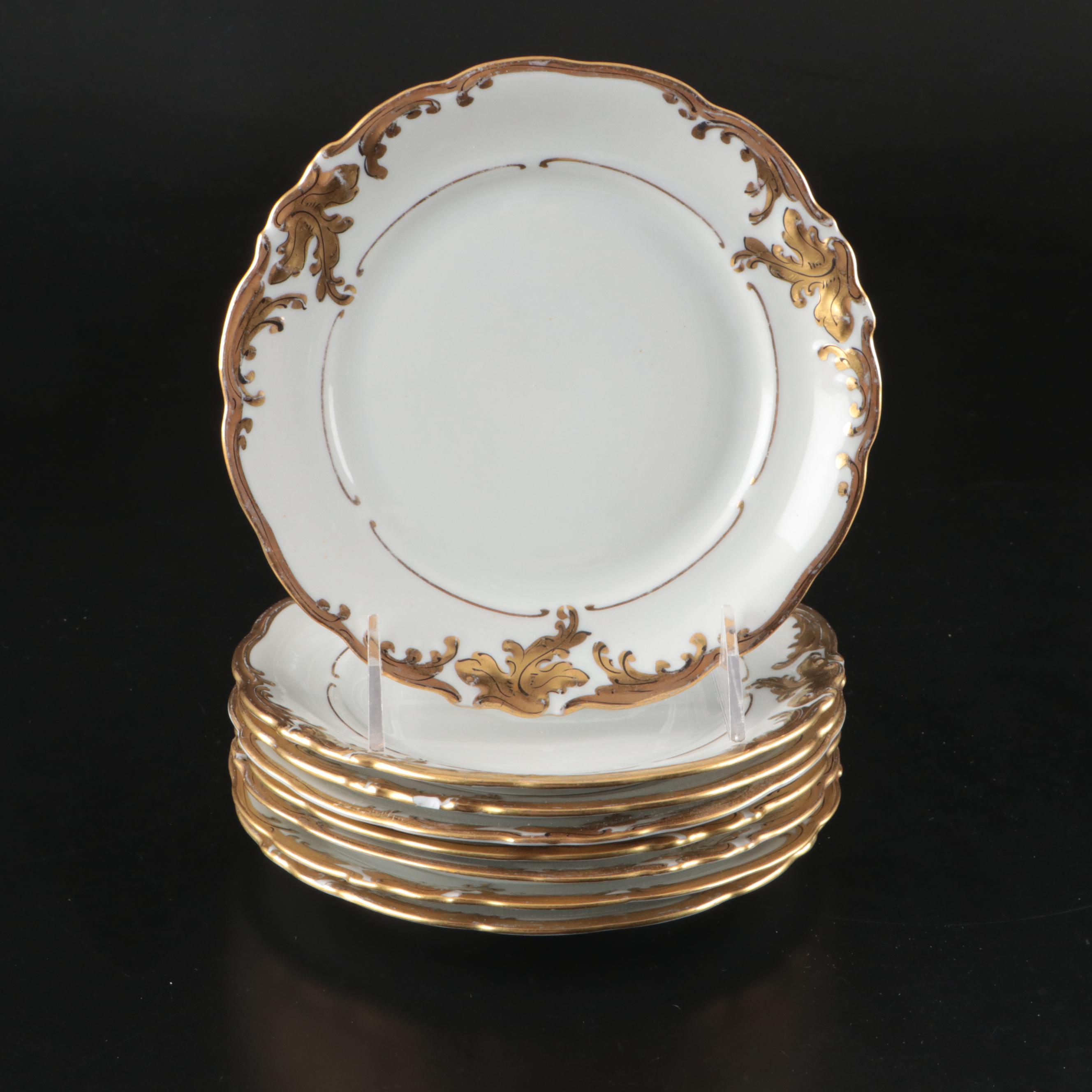 Blakeman & Henderson Gilt Porcelain Tureen with Wałbrzych and Other Dinnerware