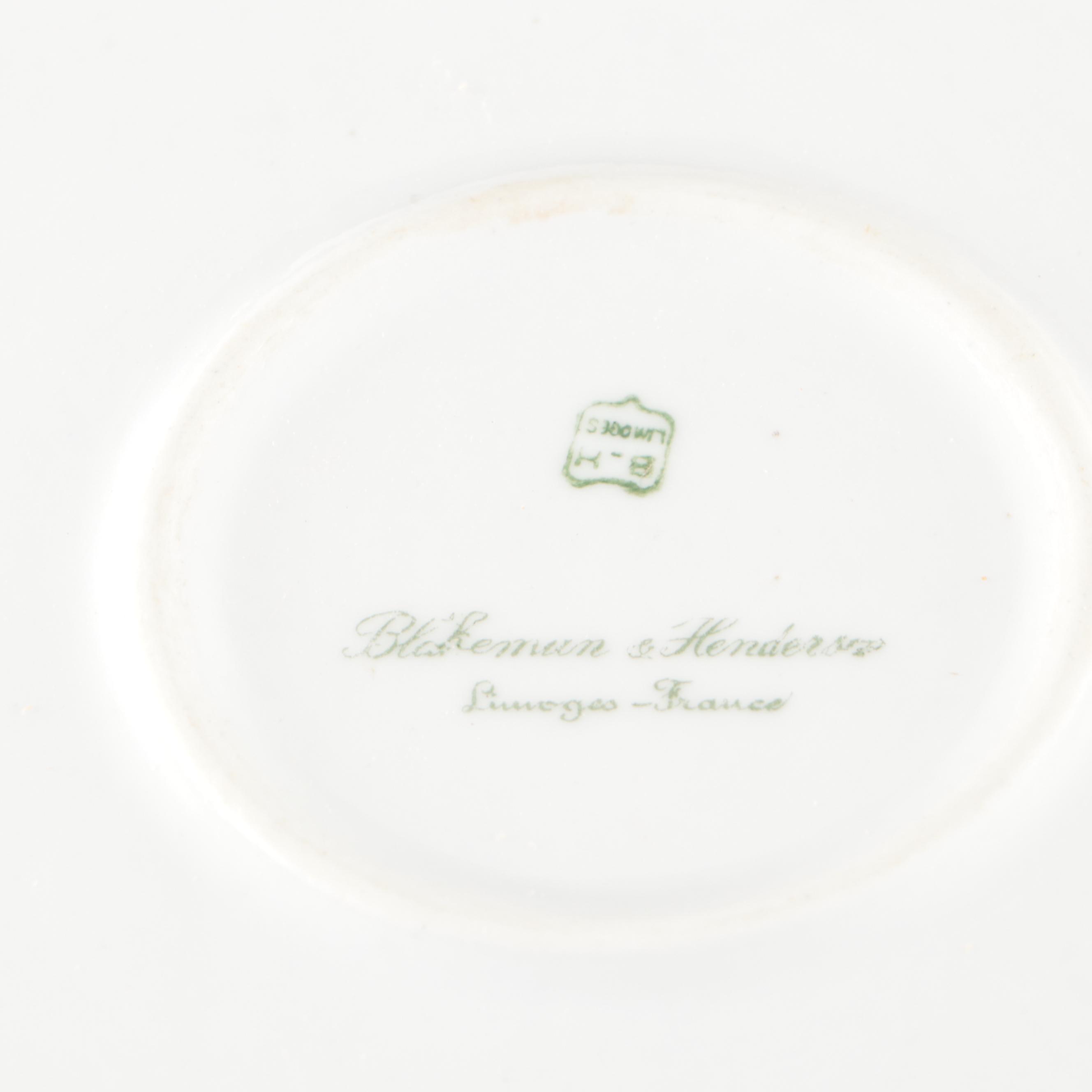 Blakeman & Henderson Gilt Porcelain Tureen with Wałbrzych and Other Dinnerware