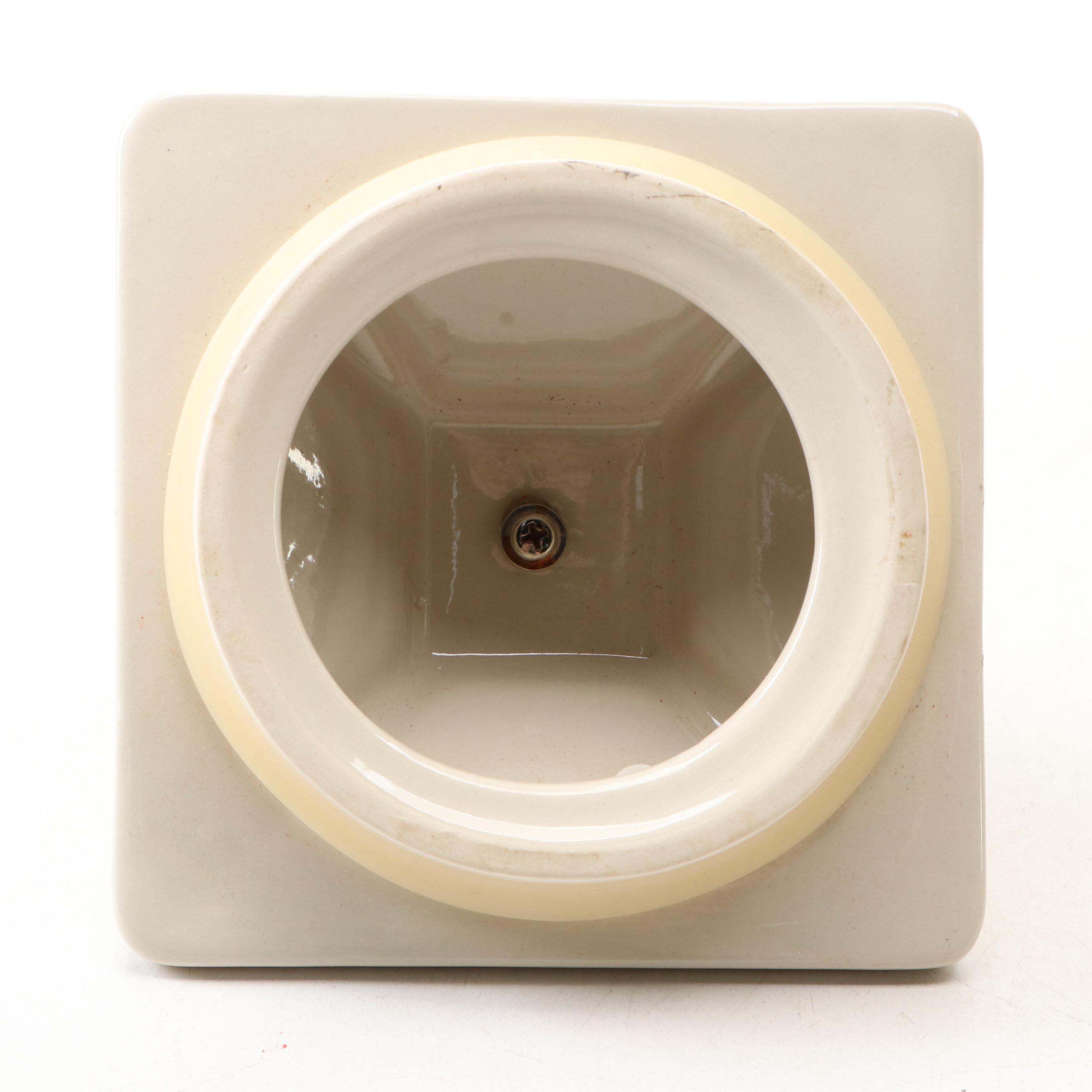 Arthur Court "Good Dog" Ceramic Treat Jar with Bone Finial