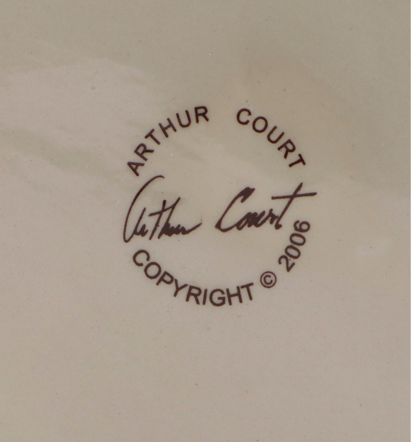 Arthur Court "Good Dog" Ceramic Treat Jar with Bone Finial