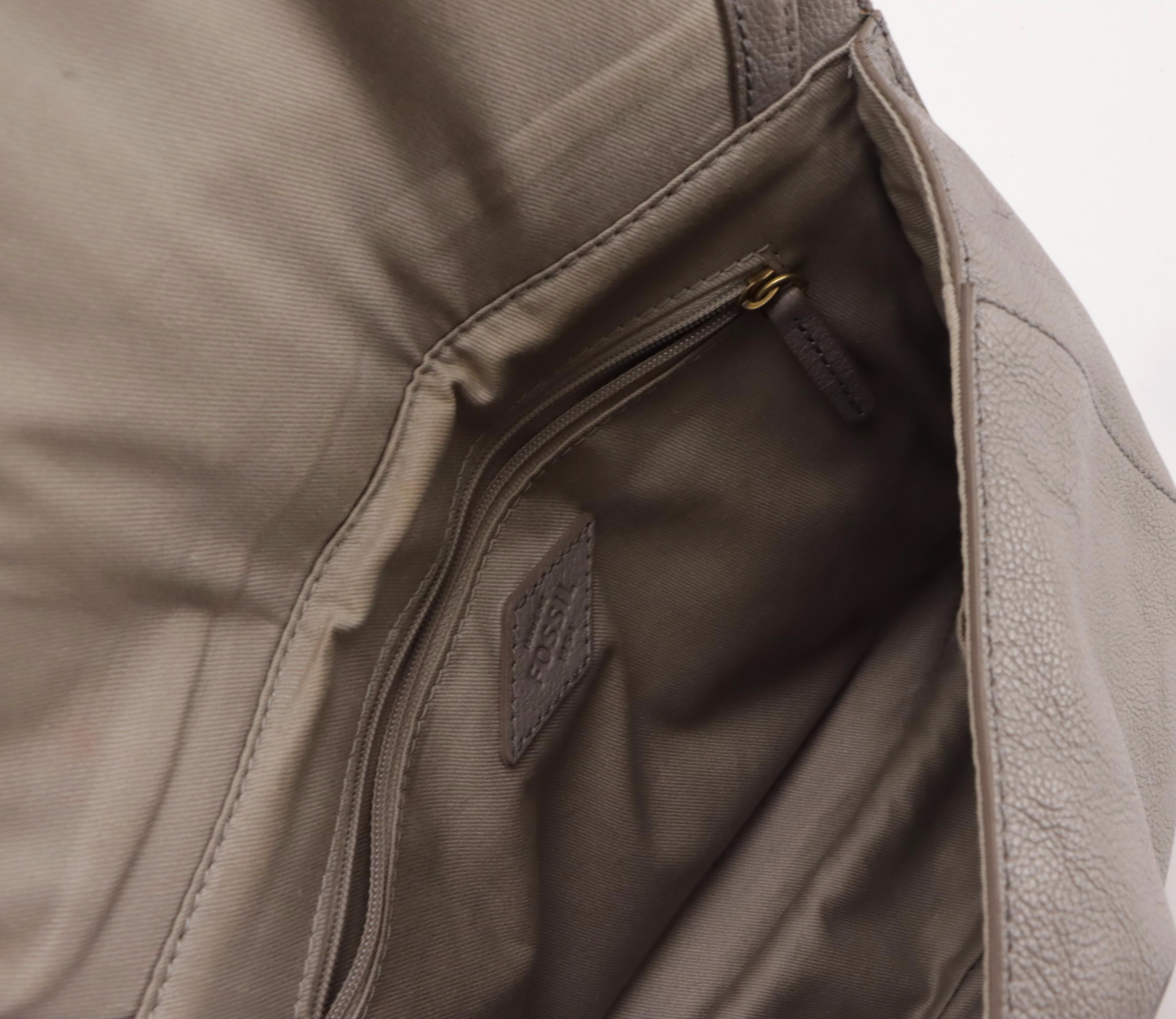 Dooney & Bourke Black Leather Shoulder Satchel and Fossil Saddle Flap Crossbody