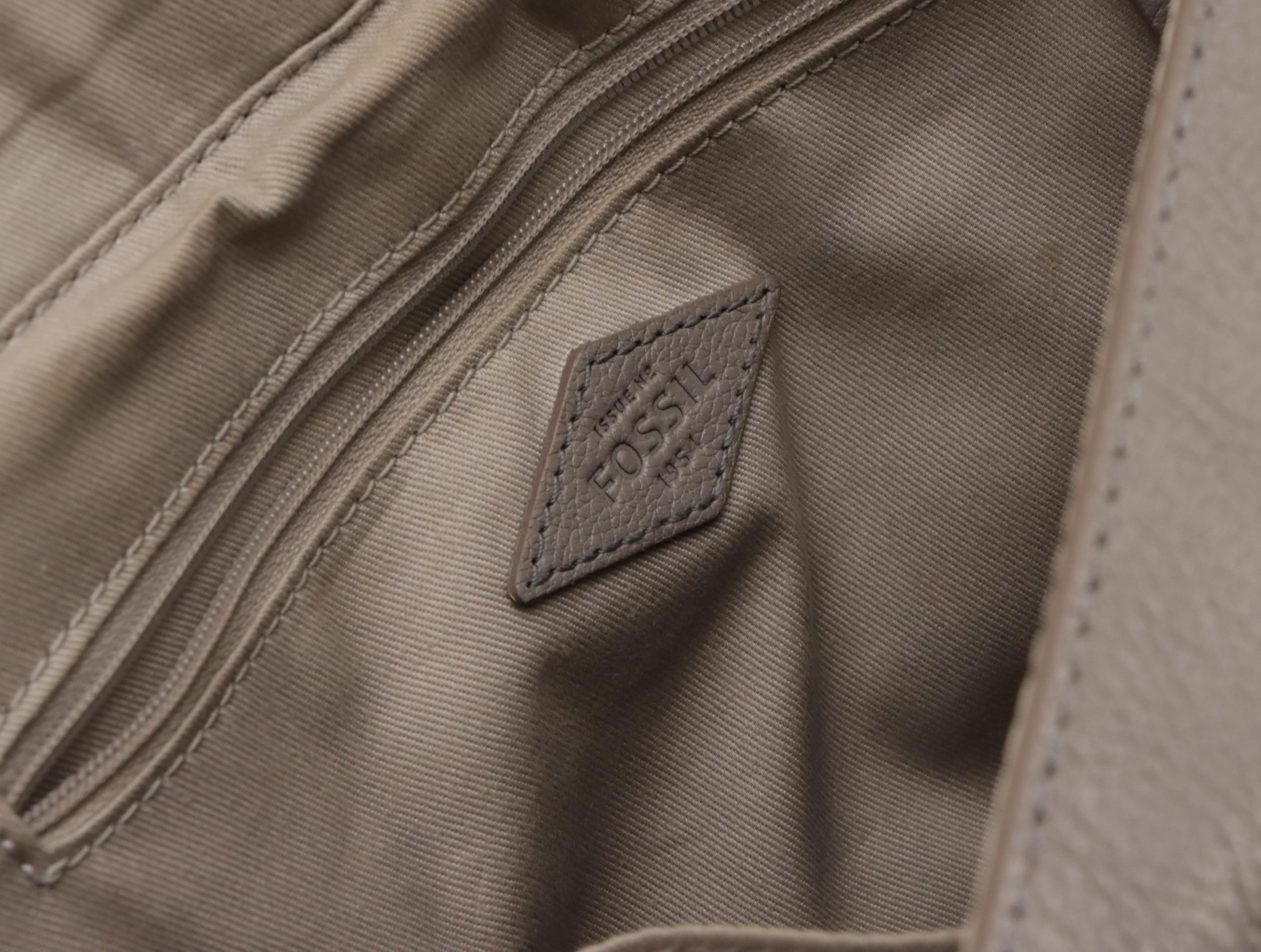 Dooney & Bourke Black Leather Shoulder Satchel and Fossil Saddle Flap Crossbody