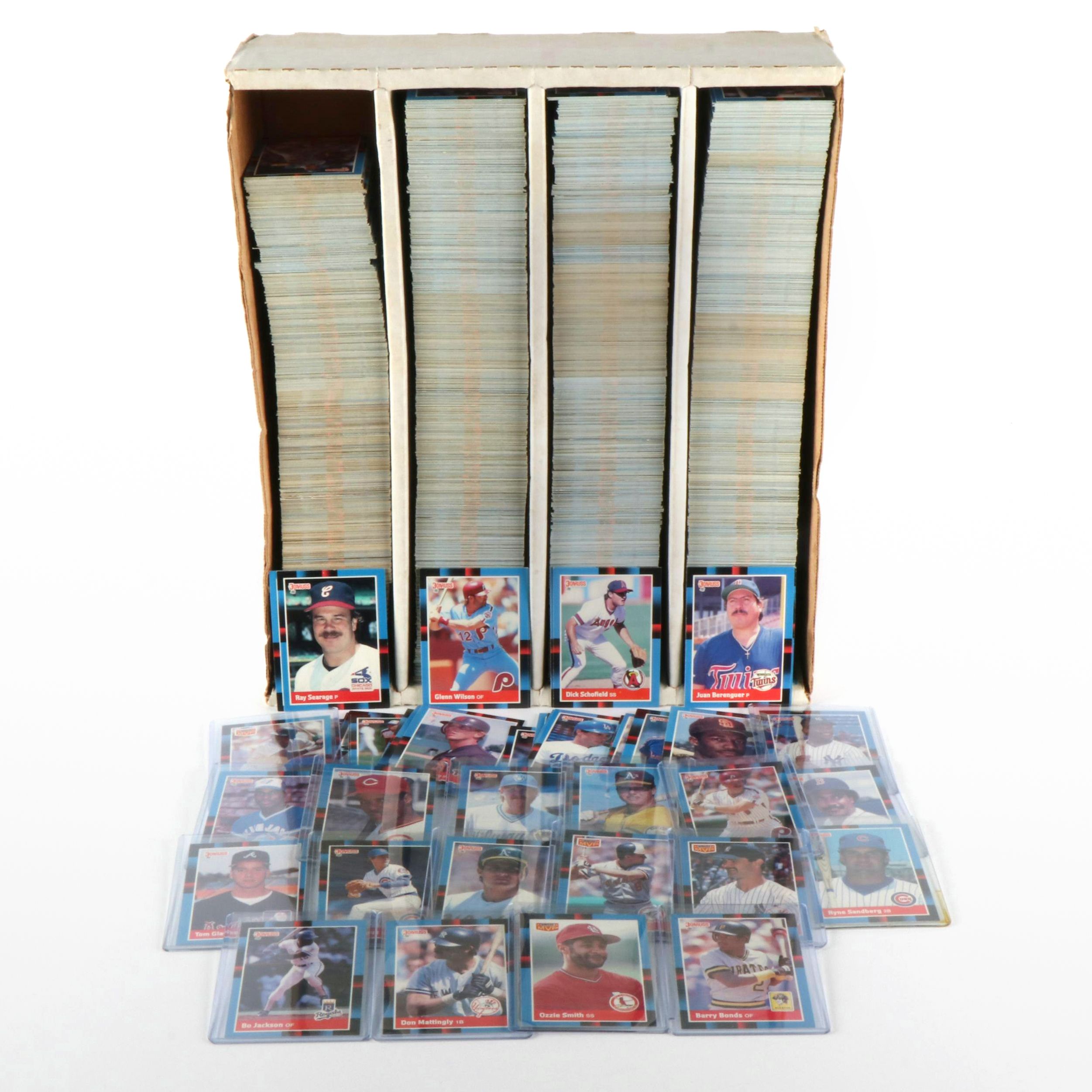 3,200 Mint Condition 1988 Donruss Cello Box Case Baseball Cards