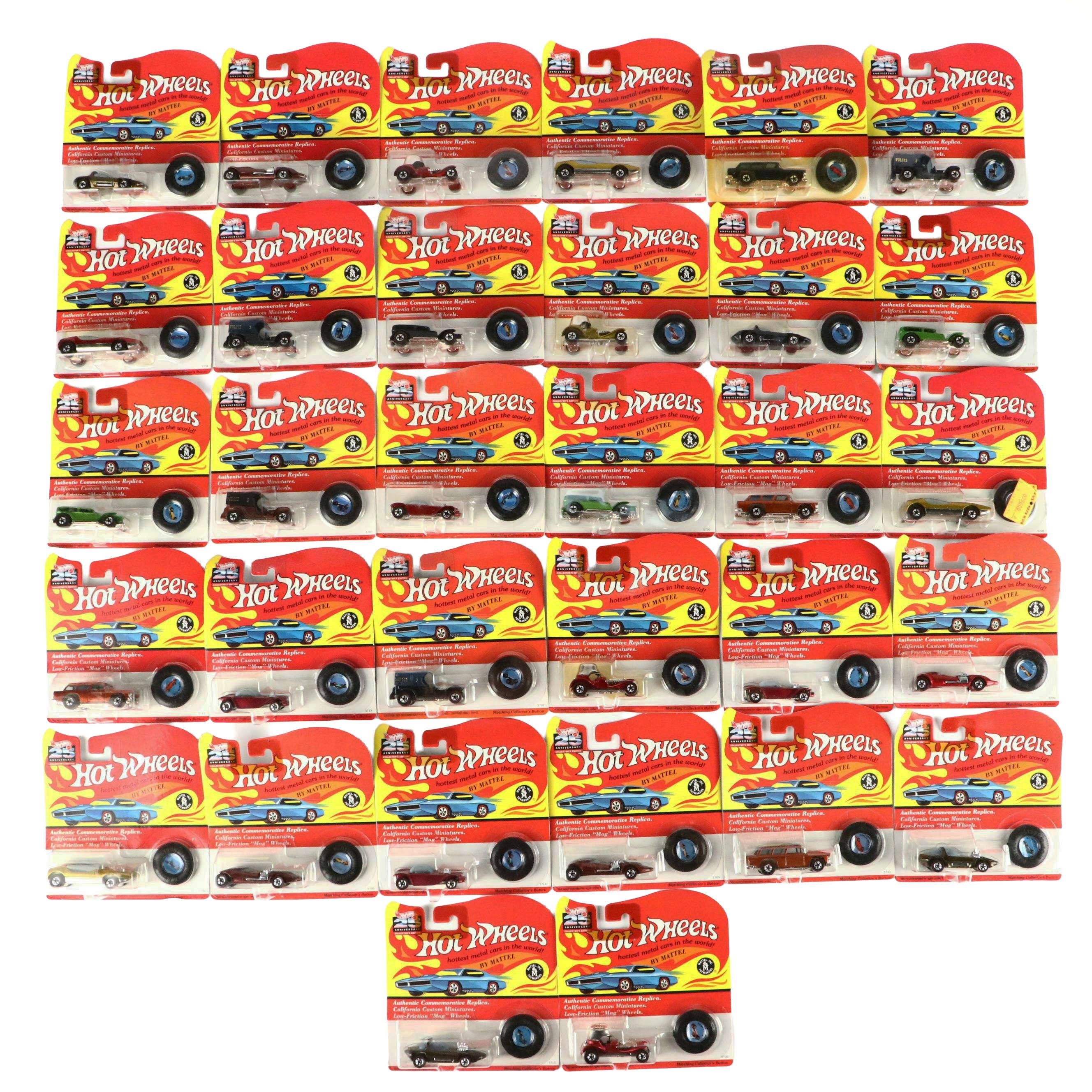 Hot Wheels 25th Anniversary Collectors Edition Toy Cars