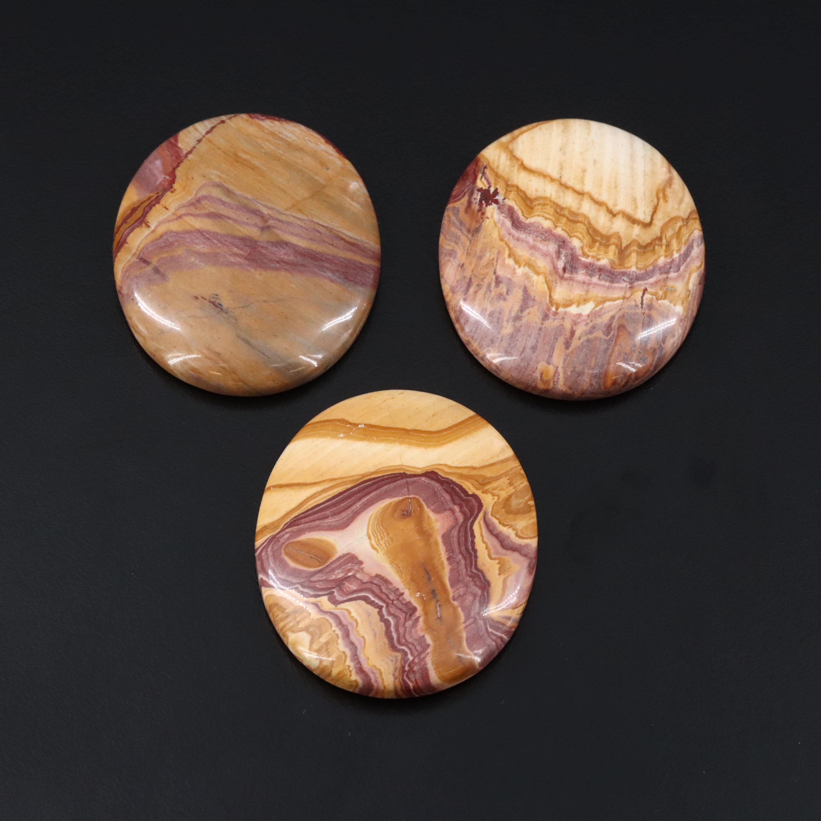 Loose Mookaite Cabochons