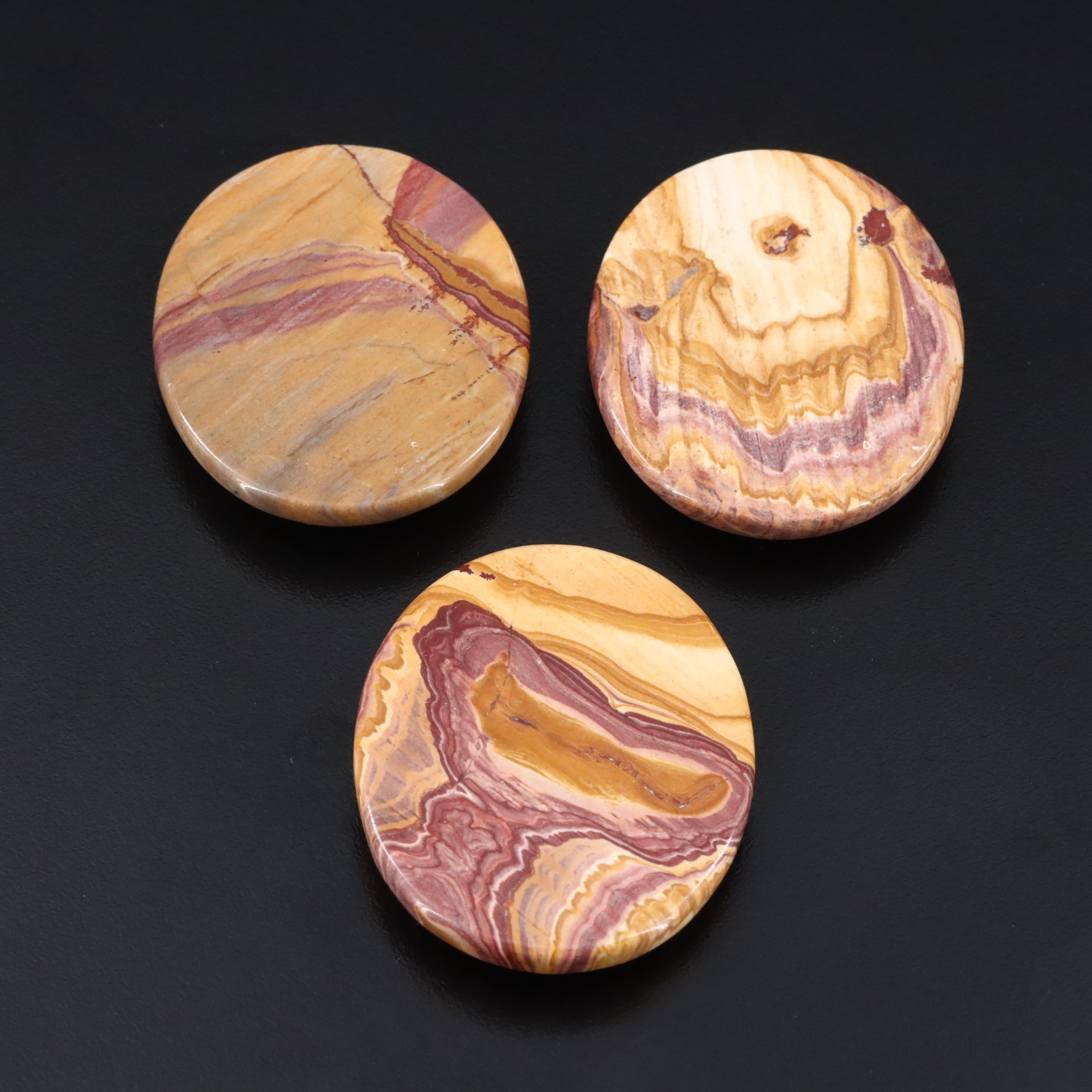 Loose Mookaite Cabochons