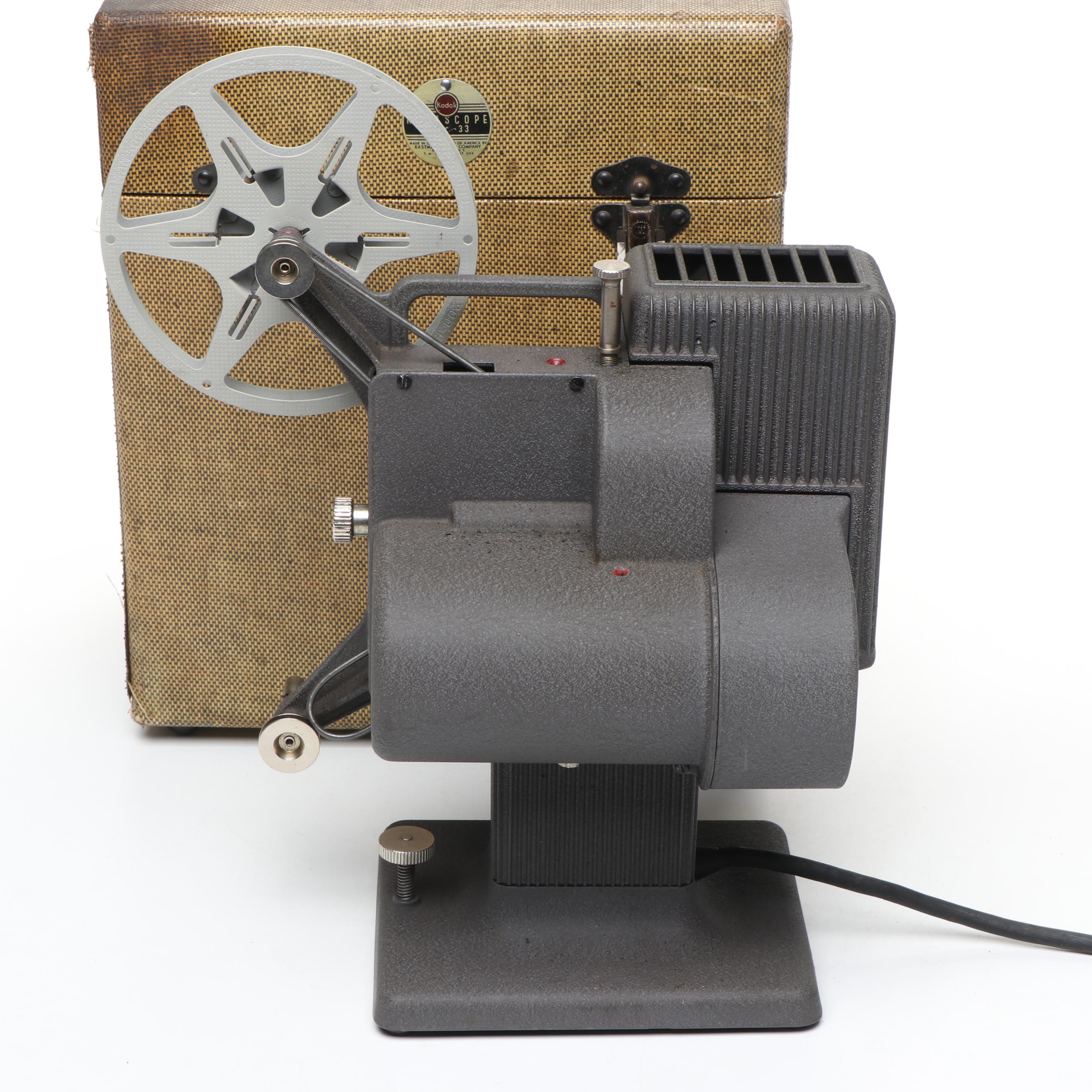 Eastman Kodak Co. Kodascope Eight 33 8mm Film Projector, Mid-20th Century