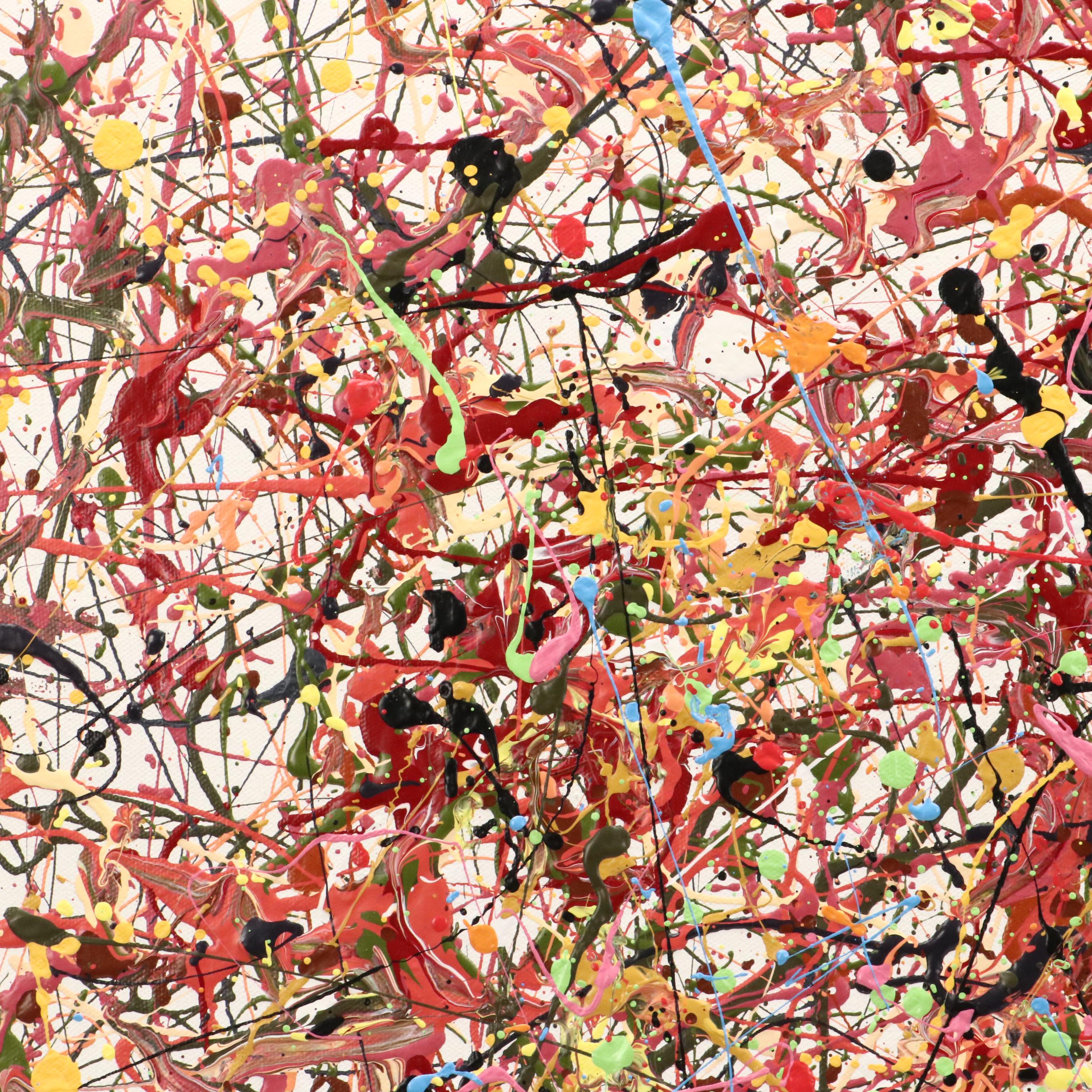 Michael Karr Abstract Expressionist Acrylic Painting, 2024