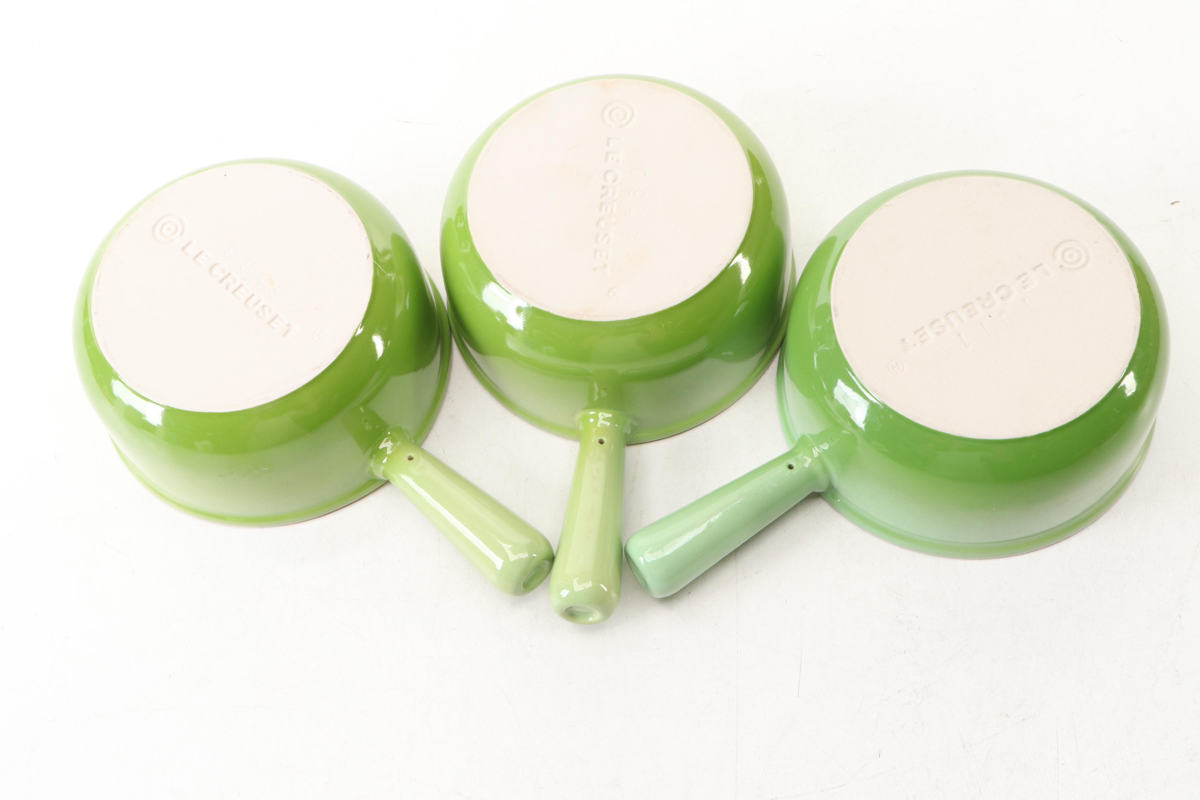 Le Creuset Green French Onion Soup Stoneware Bowls